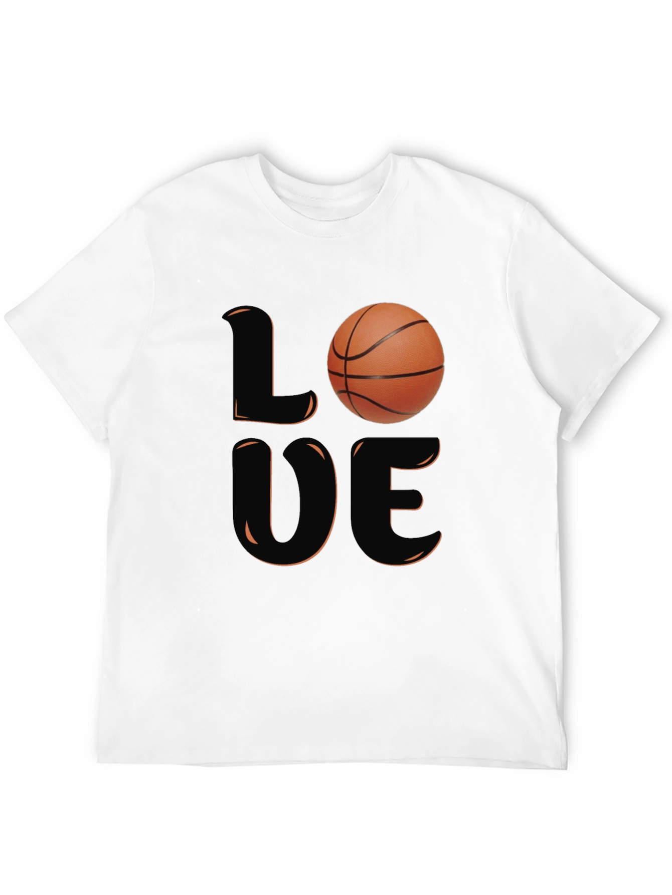 Love Basketball Graphic T-Shirt - Black