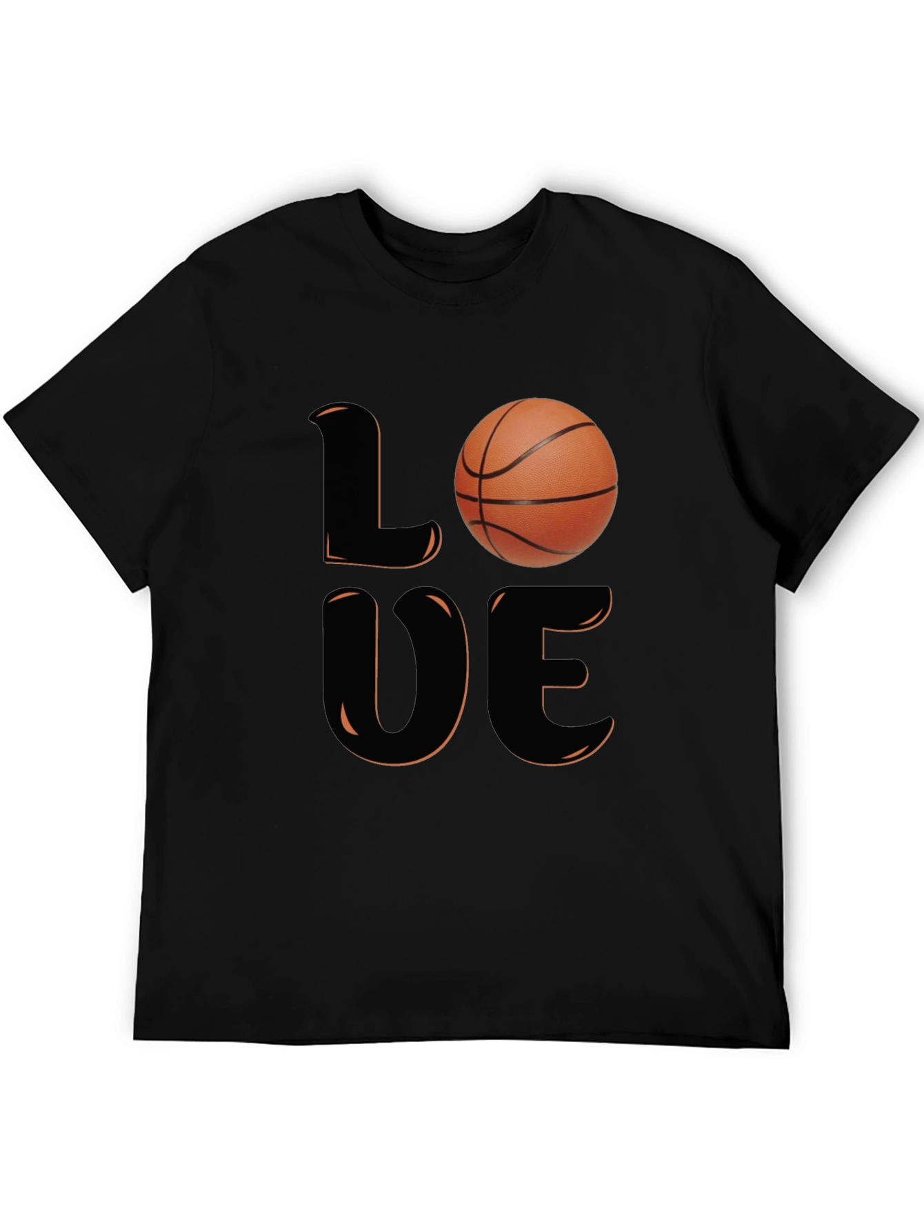Love Basketball Graphic T-Shirt - Black