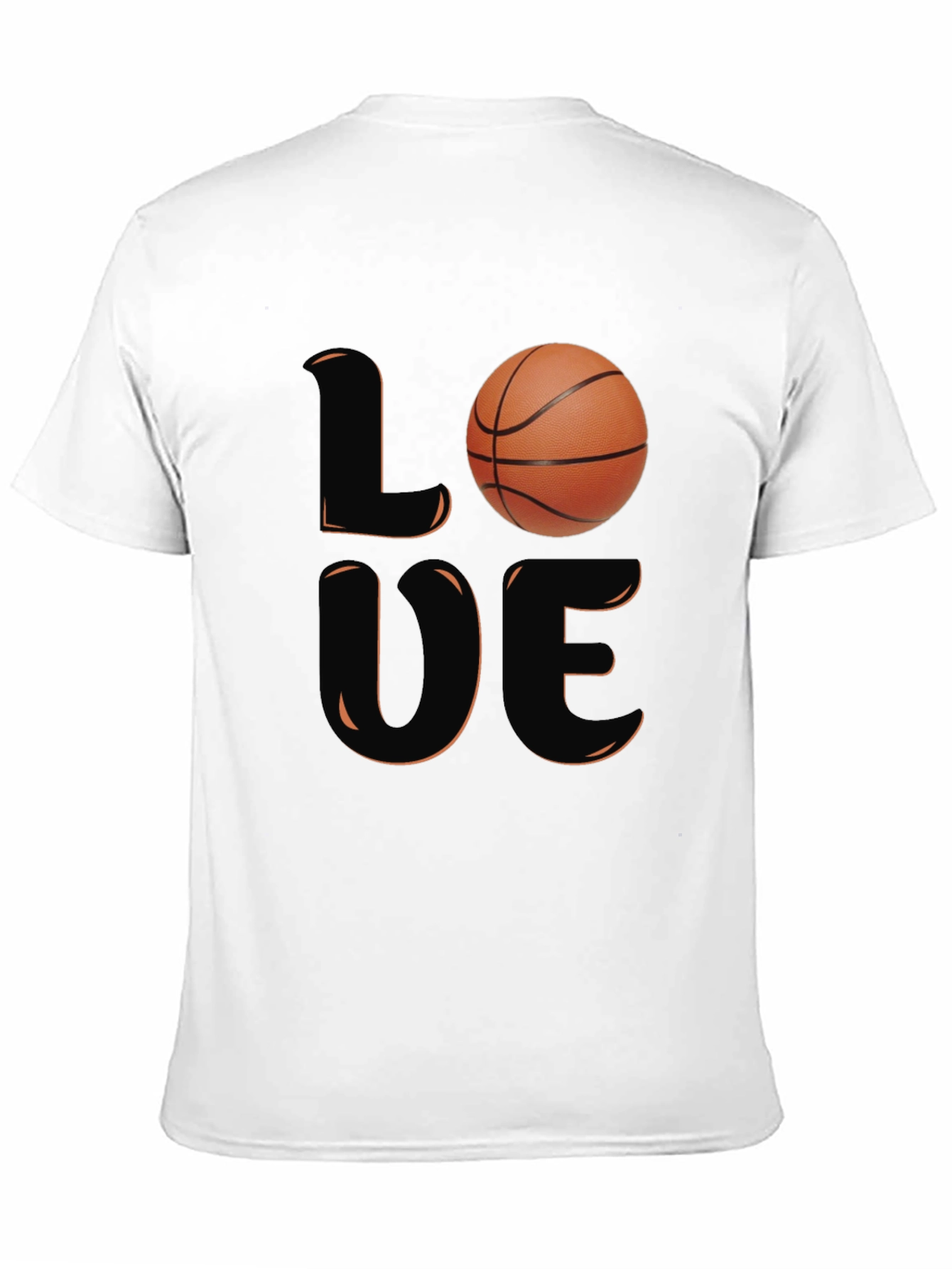Love Basketball Graphic T-Shirt - Black