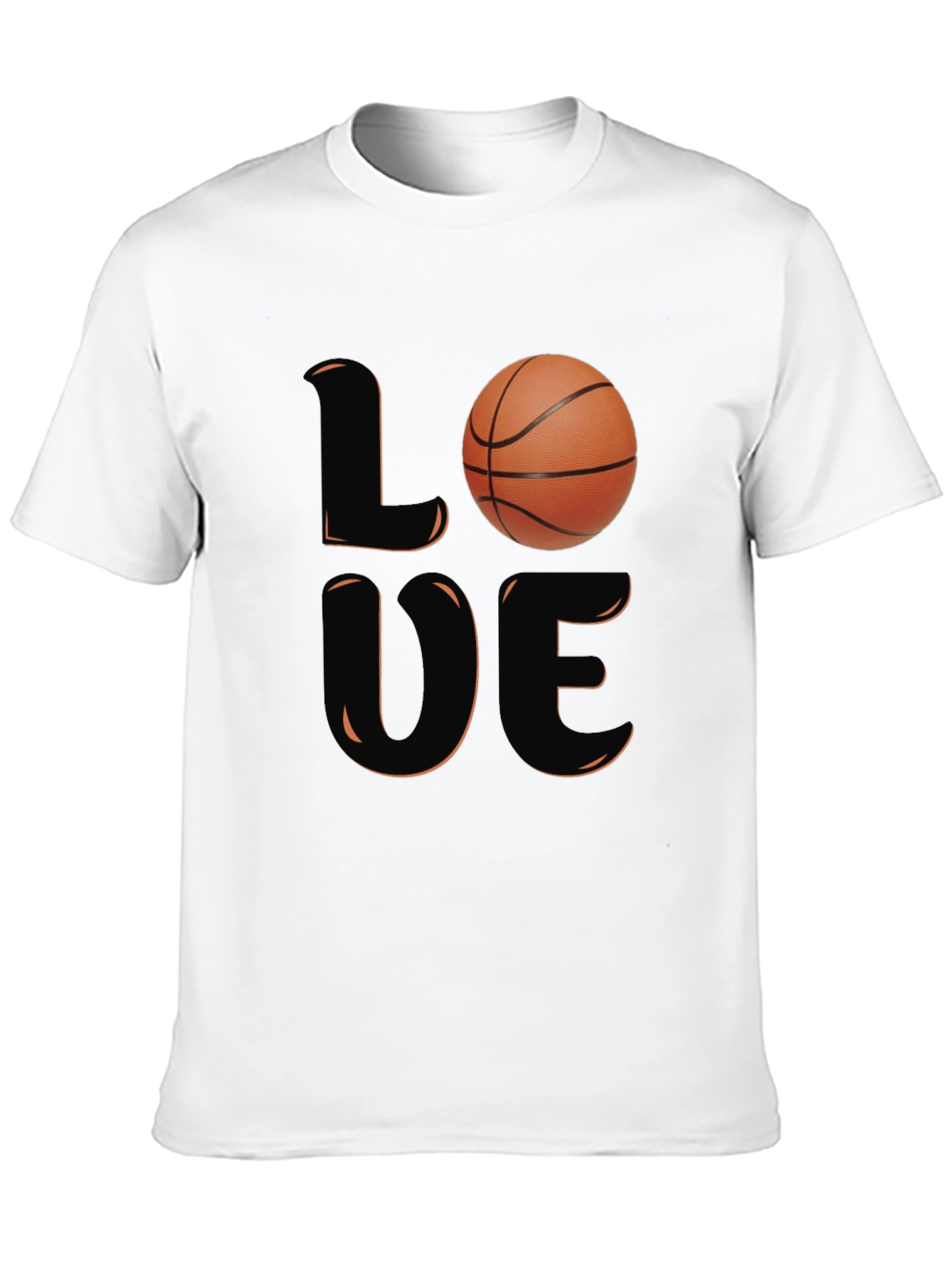 Love Basketball Graphic T-Shirt - Black