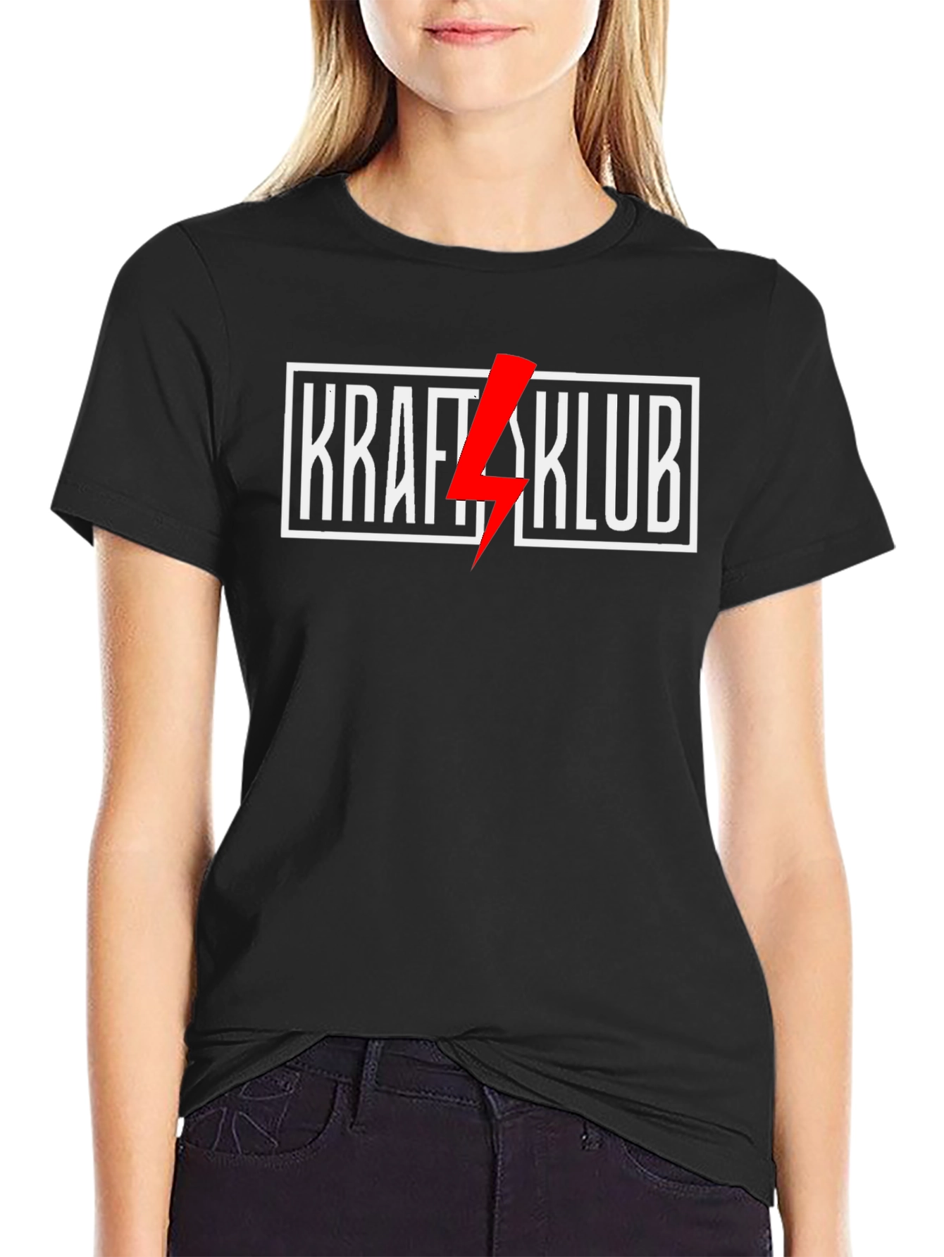 Kraftklub Lightning Bolt Black T-Shirt