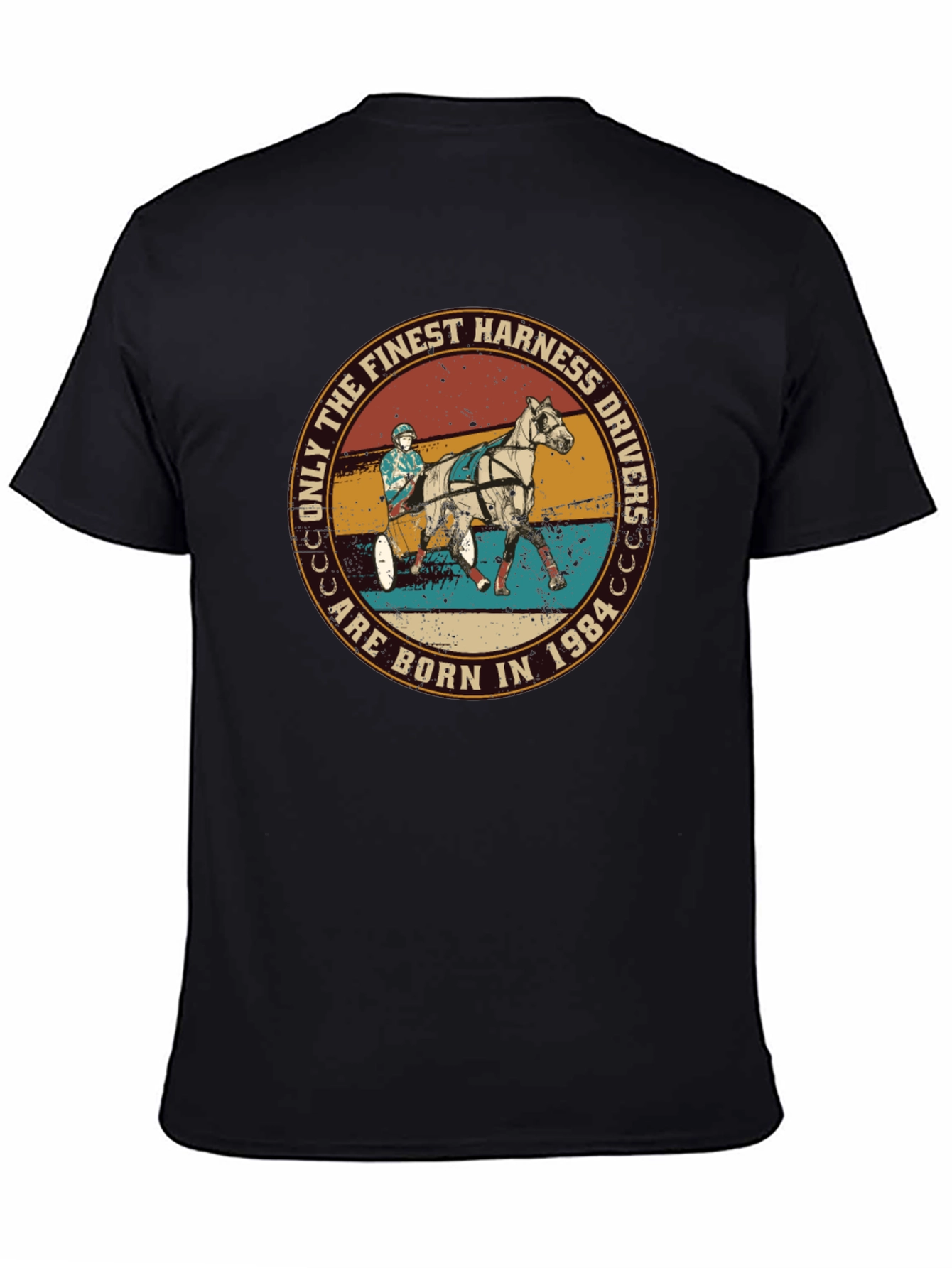 Finest Harness Drivers Born in 1984 Black Tee