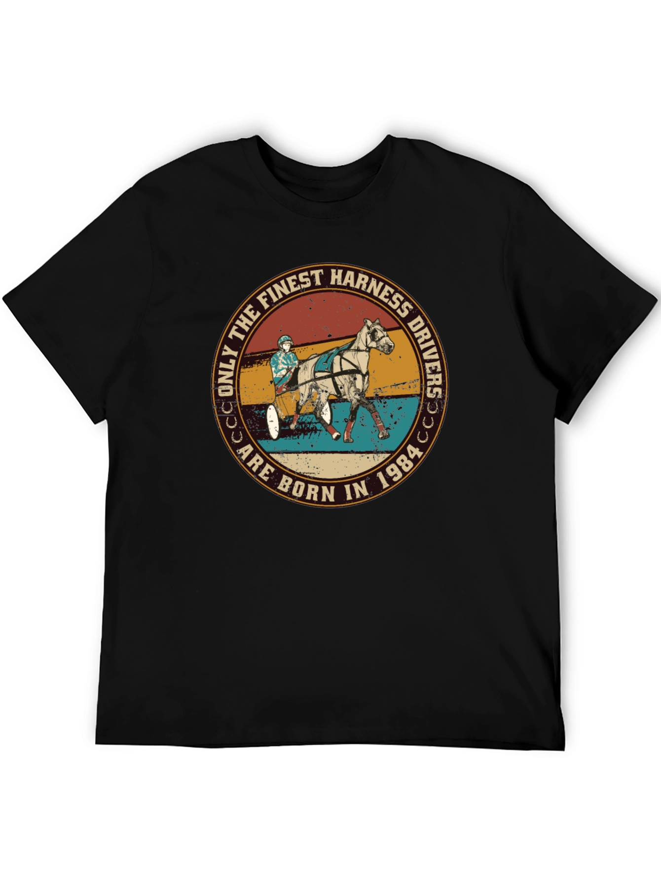 Finest Harness Drivers Born in 1984 Black Tee