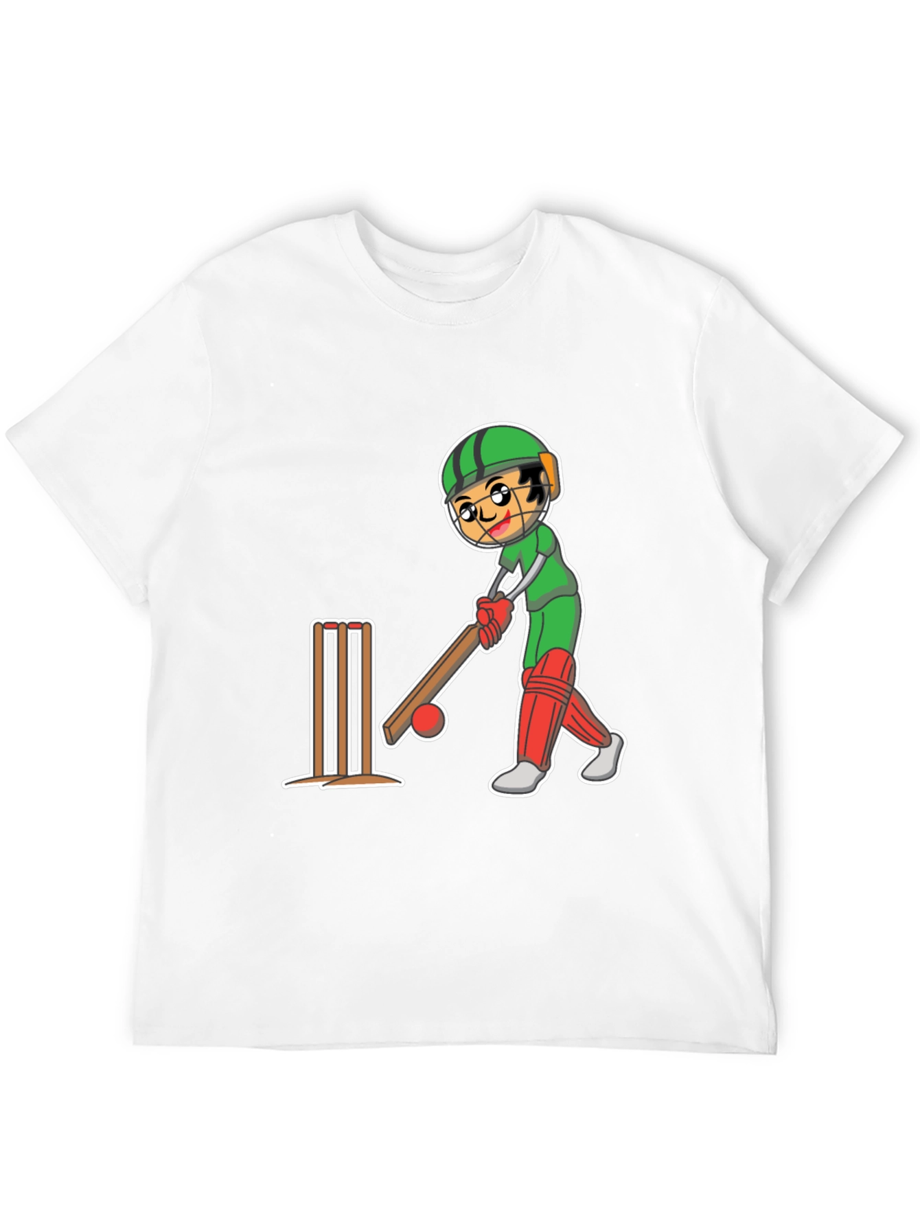 Cricket Player Graphic Tee