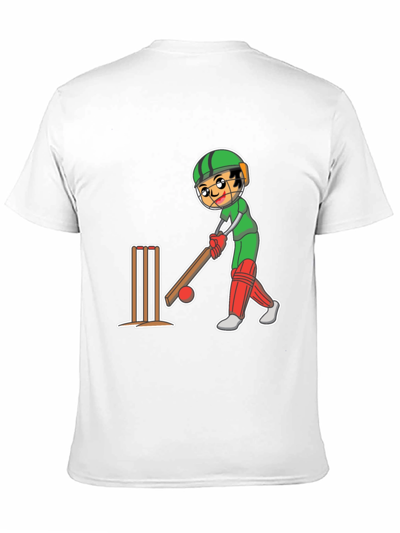 Cricket Player Graphic Tee