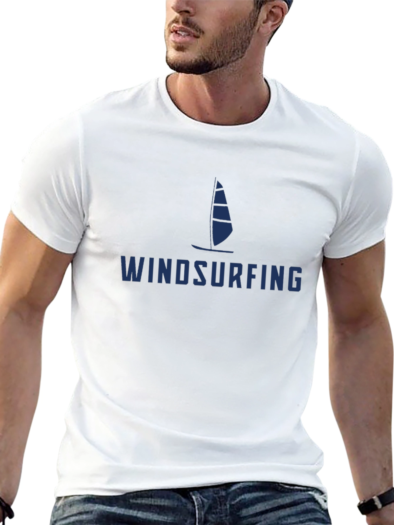 Windsurfing Graphic Tee - Black