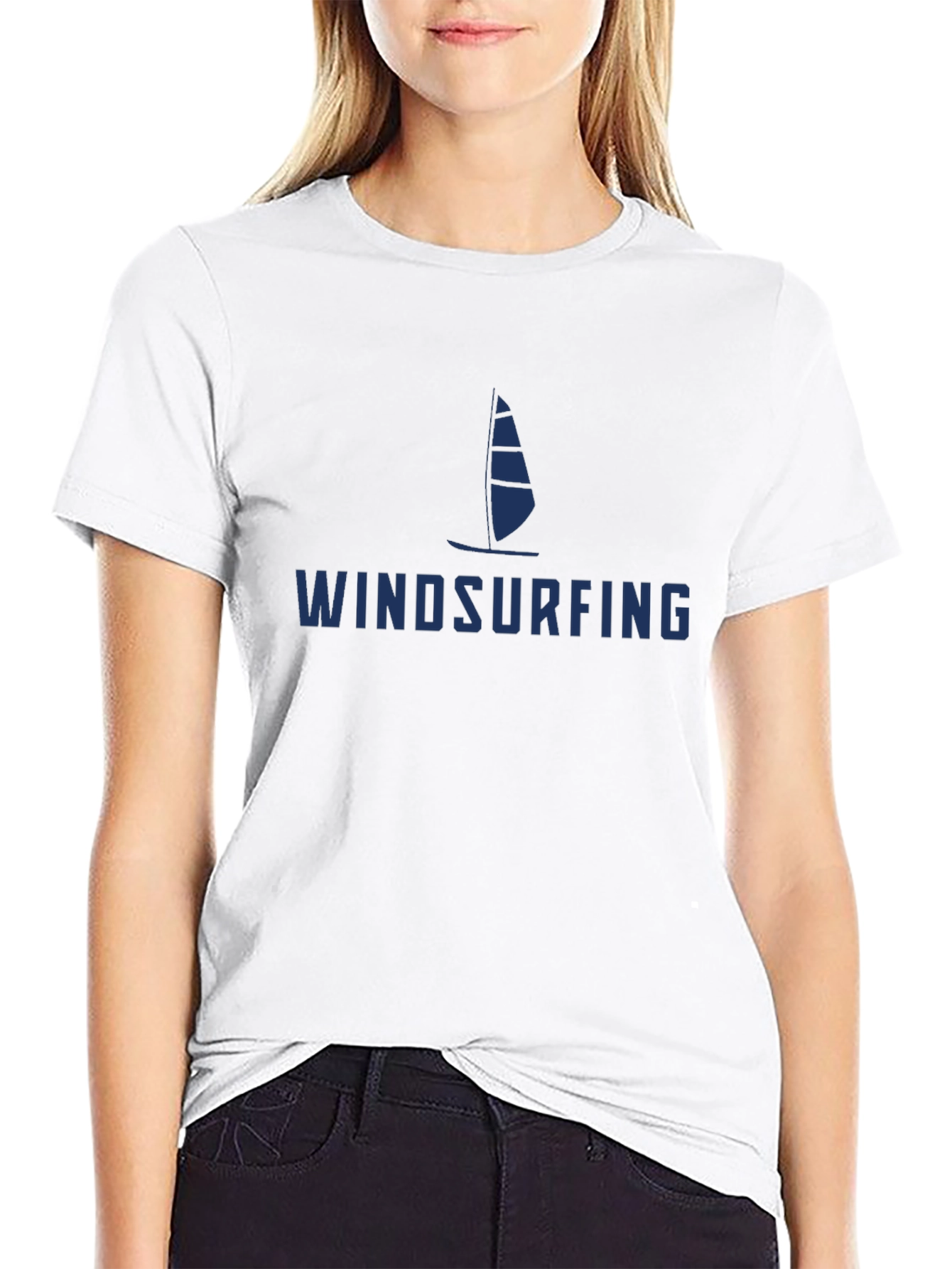 Windsurfing Graphic Tee - Black