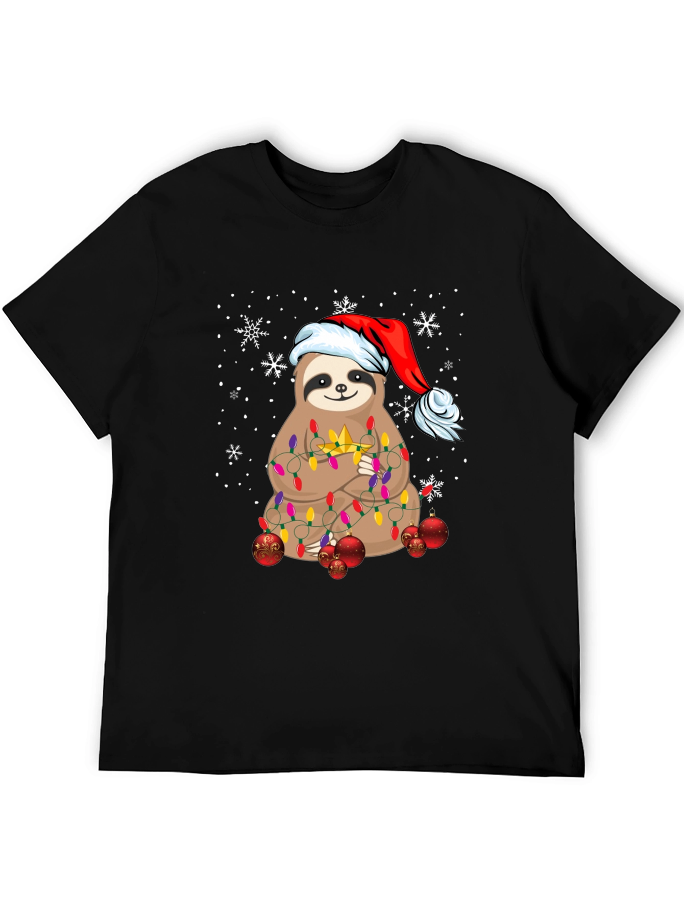 Festive Sloth Christmas T-Shirt