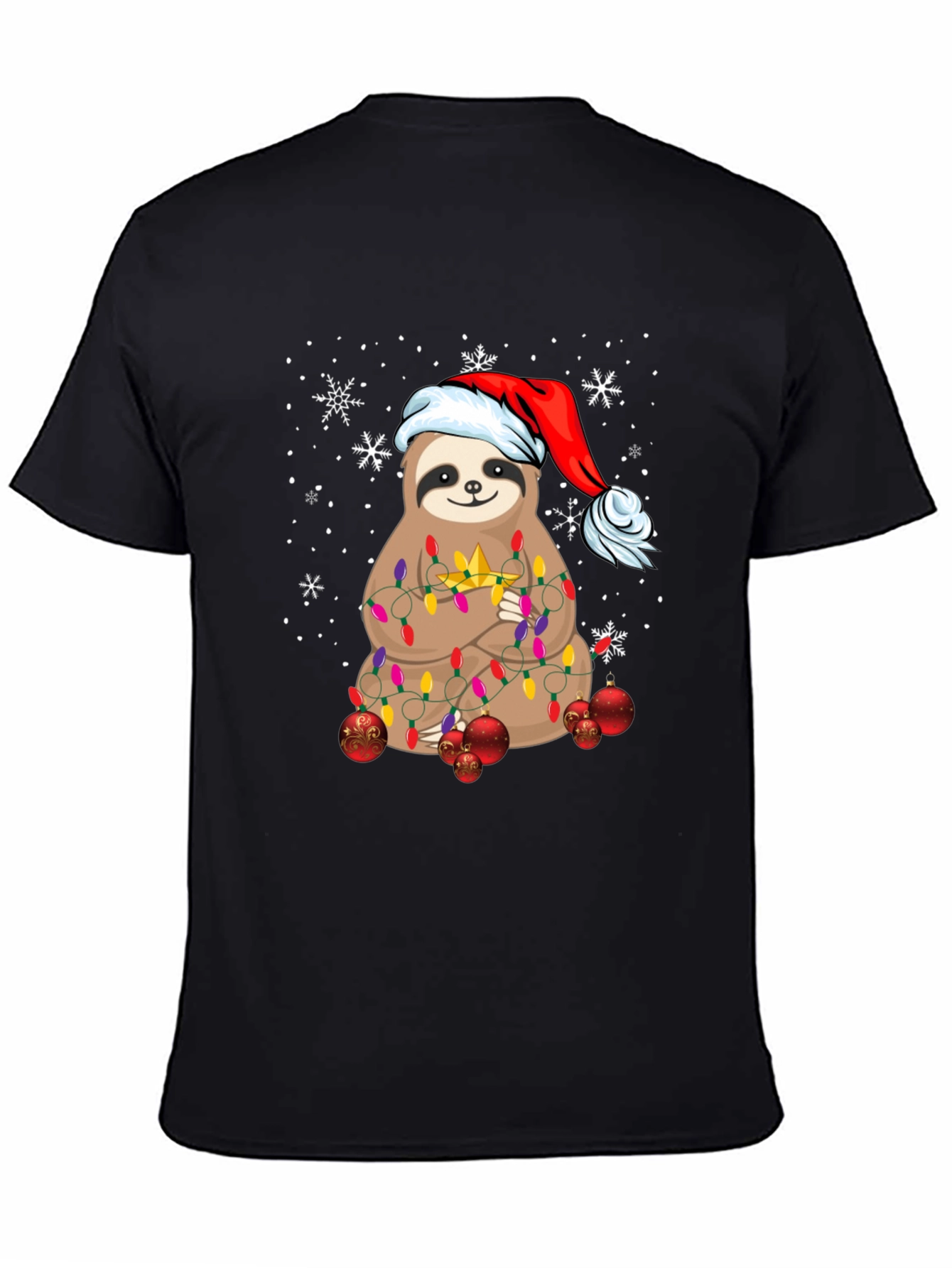 Festive Sloth Christmas T-Shirt