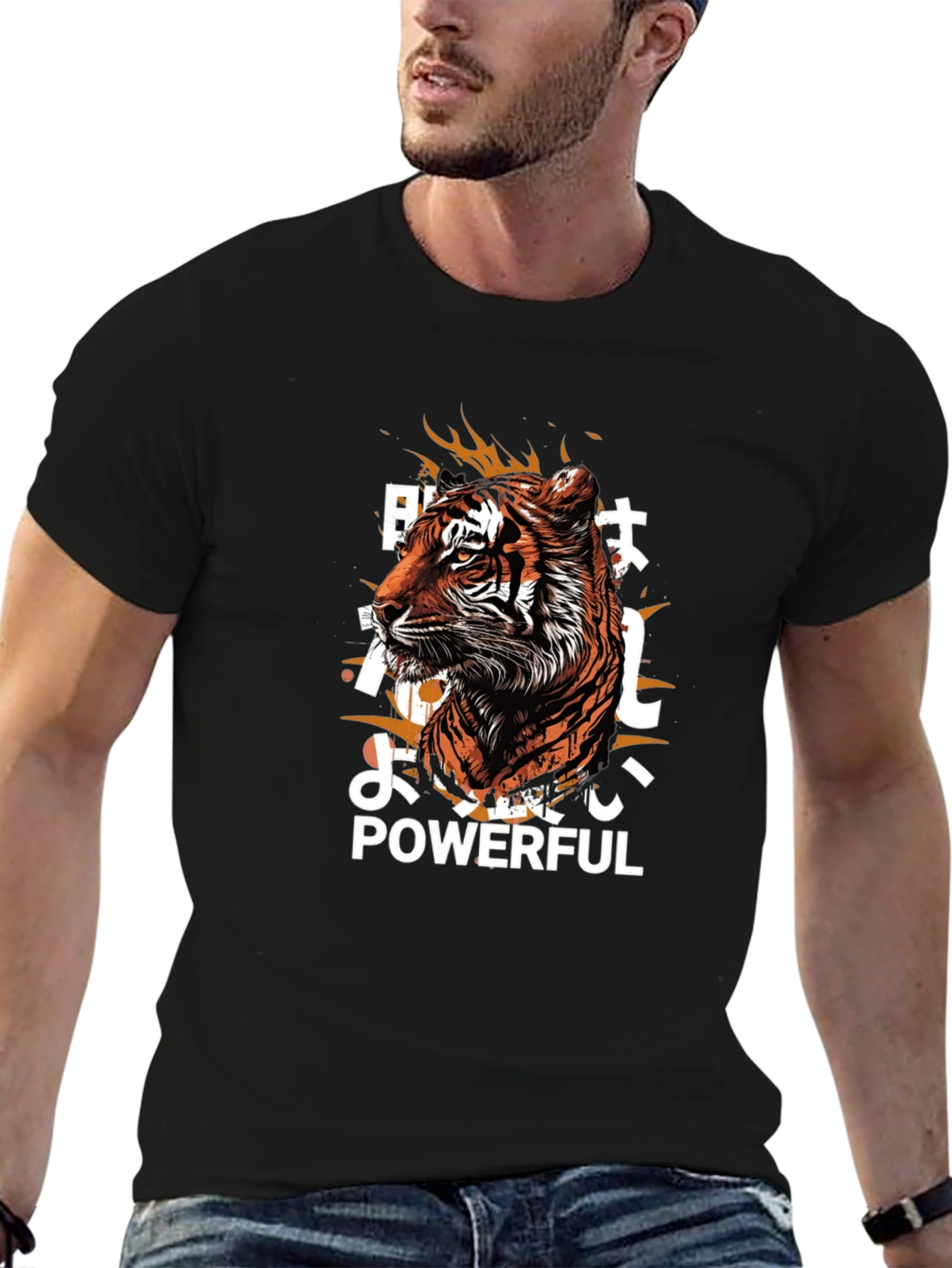 Powerful Tiger Graphic Tee