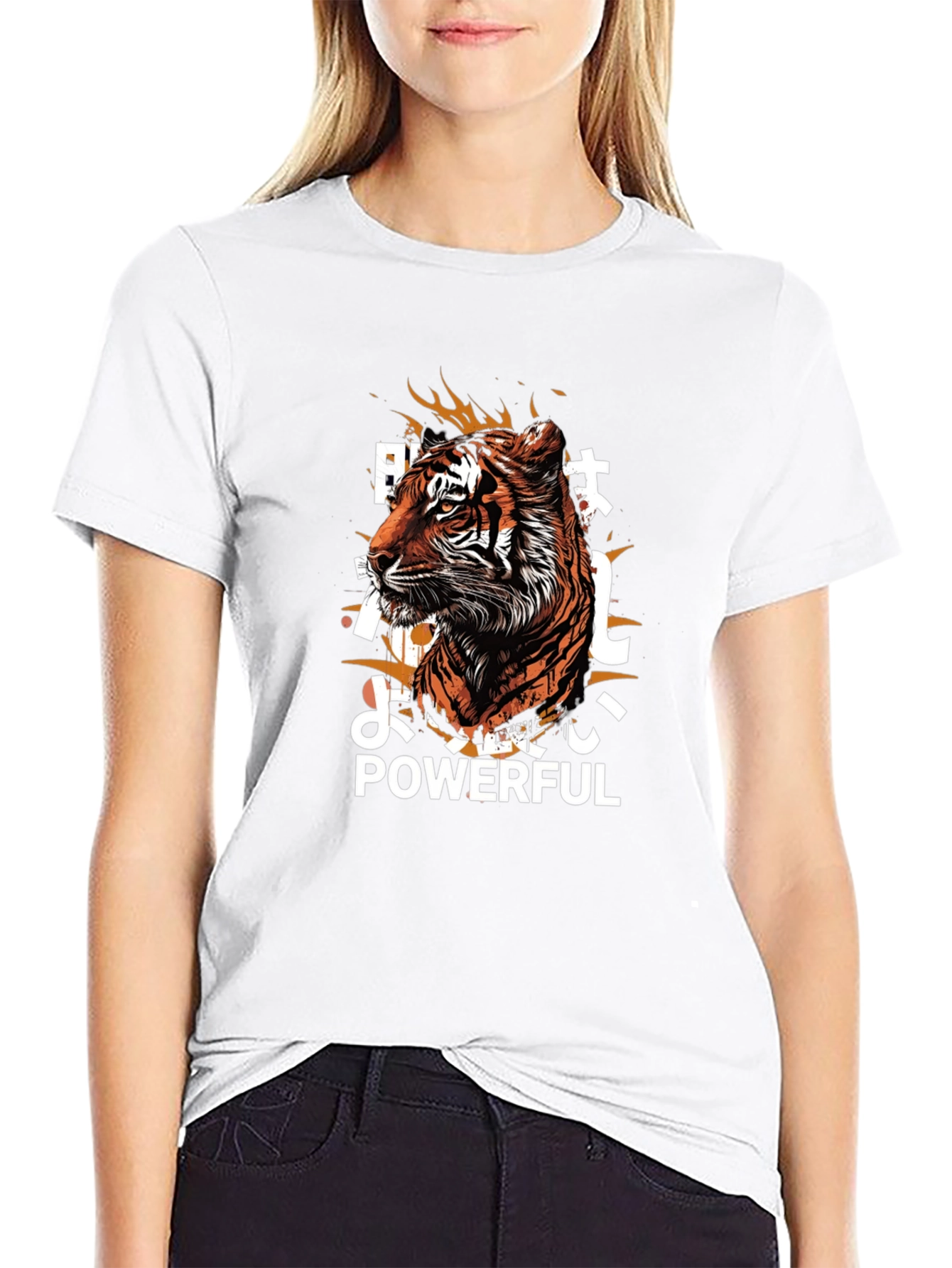 Powerful Tiger Graphic Tee