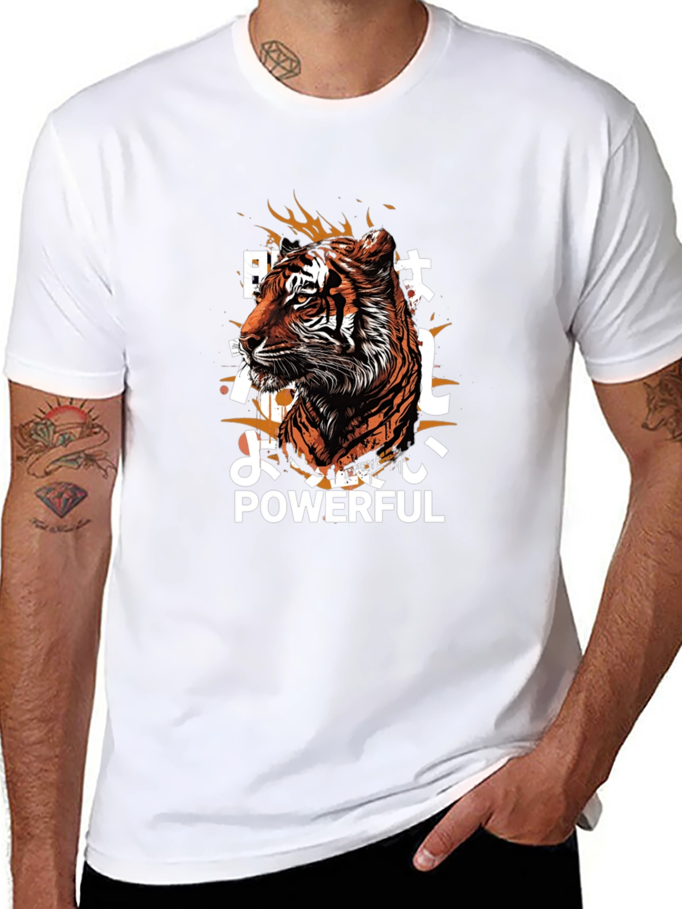 Powerful Tiger Graphic Tee