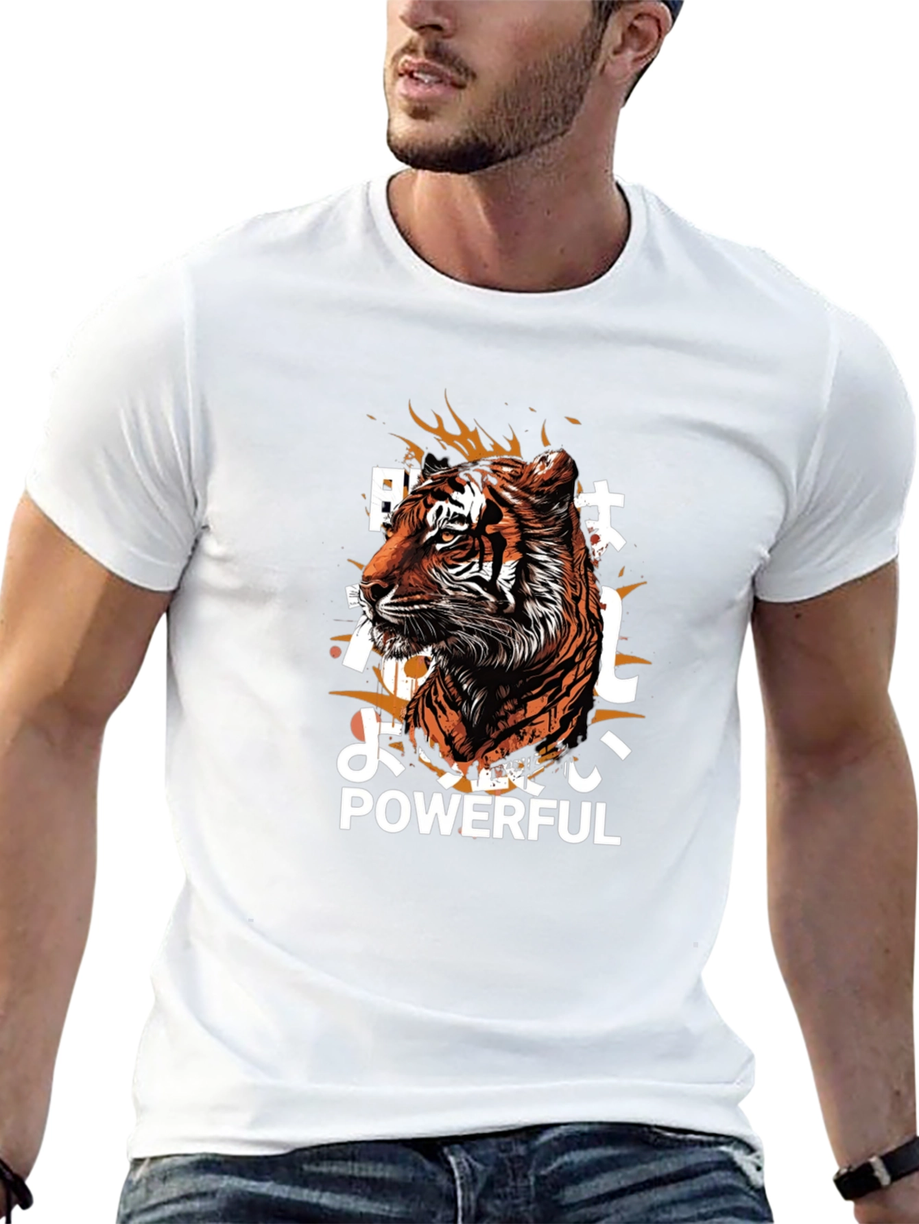 Powerful Tiger Graphic Tee