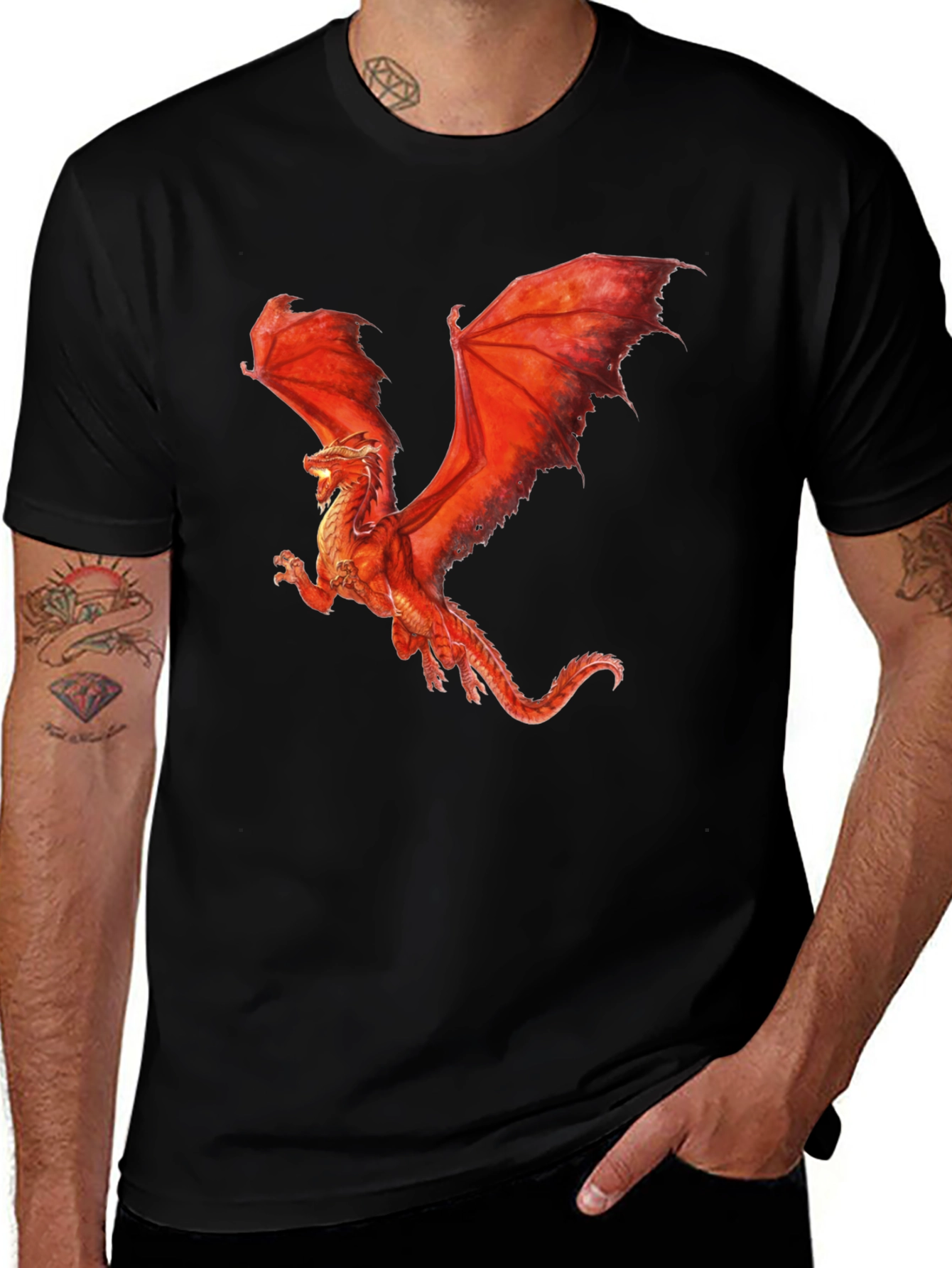 Red Dragon Graphic T-Shirt