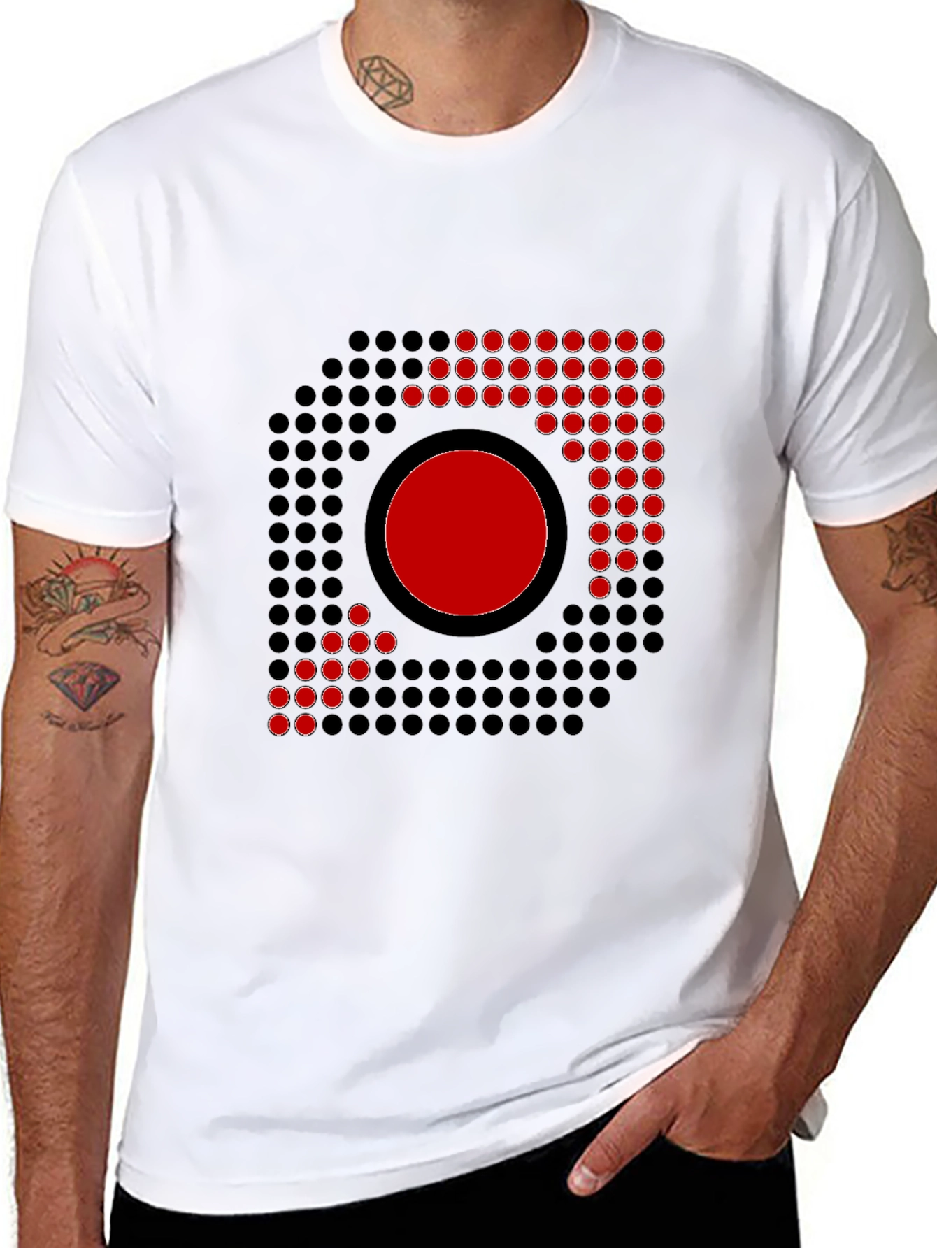 Modern Geometric Circle Graphic T-Shirt