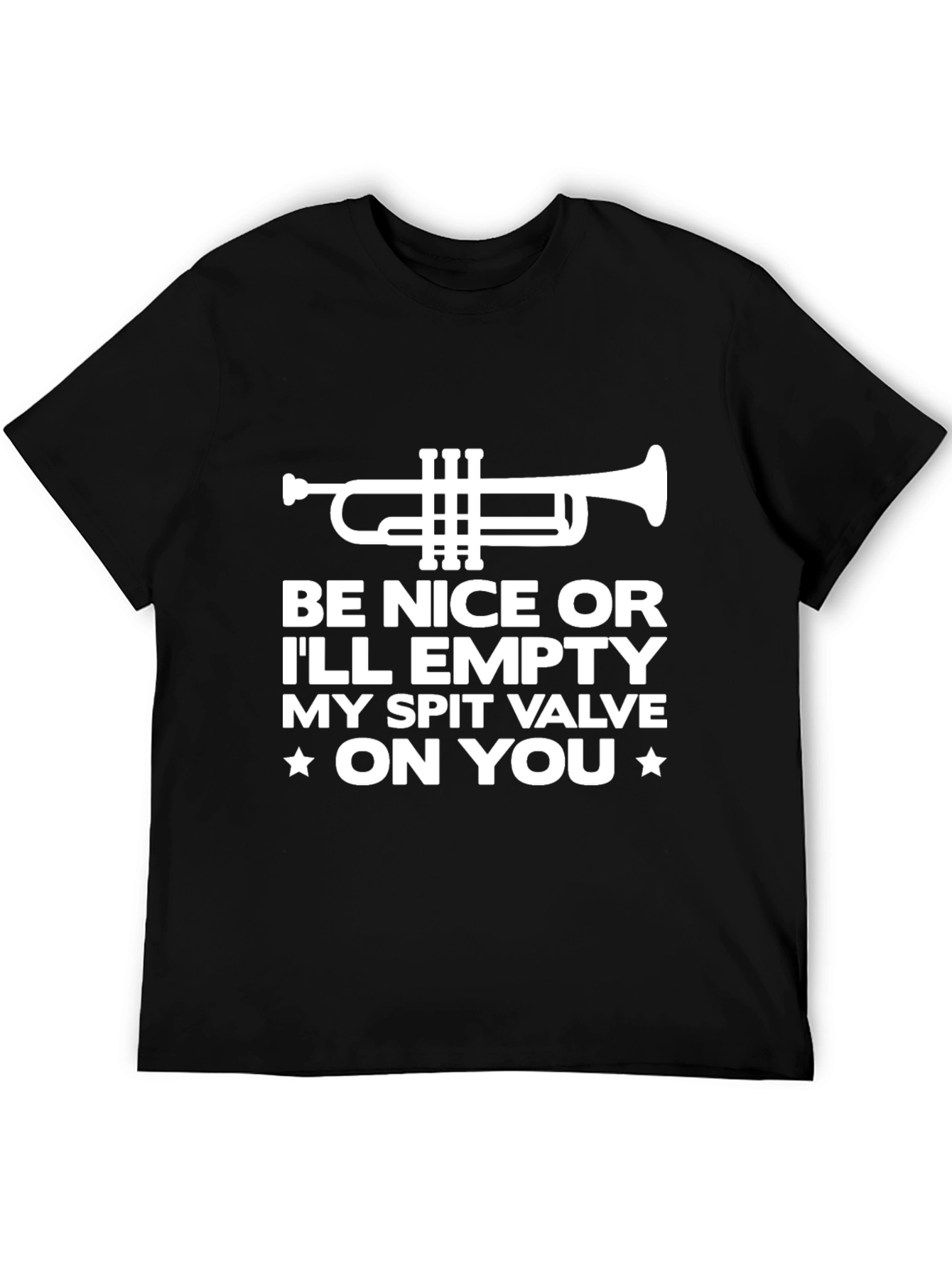 Funny Trumpet T-Shirt - Spit Valve Warning