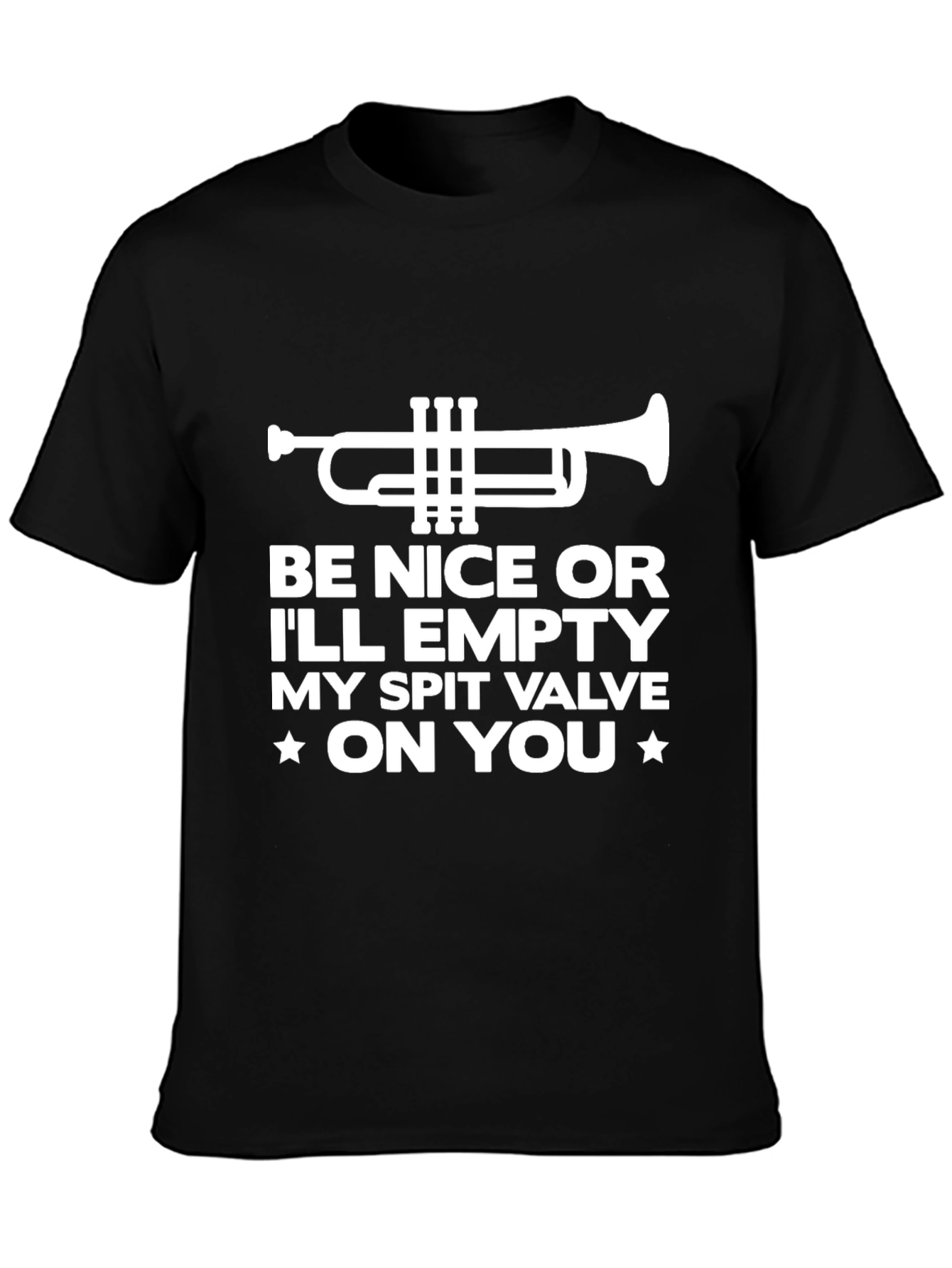 Funny Trumpet T-Shirt - Spit Valve Warning
