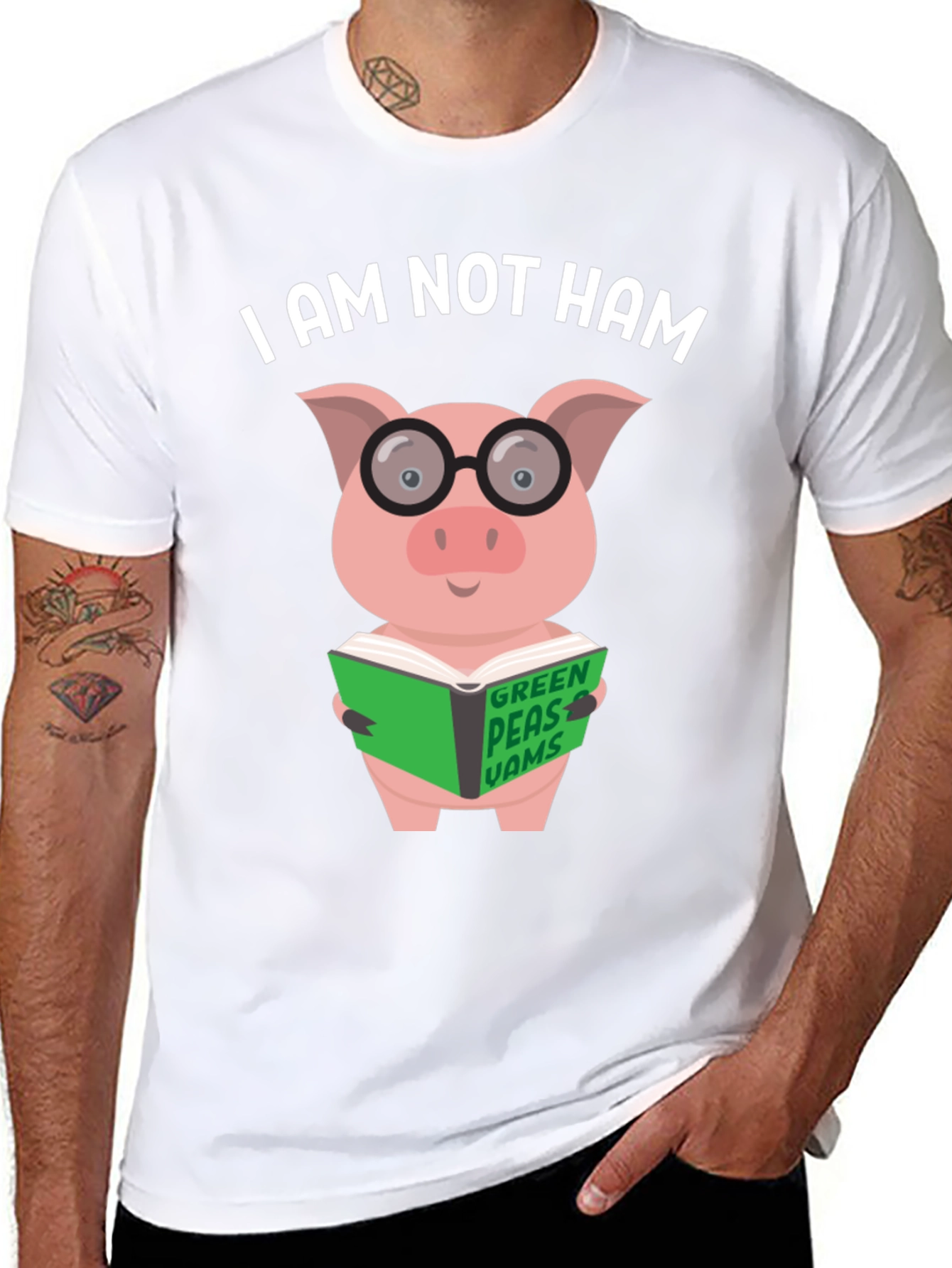 I Am Not Ham - Pig Reading Book T-Shirt