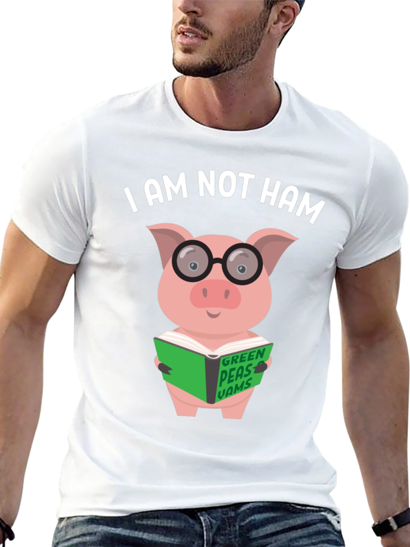 I Am Not Ham - Pig Reading Book T-Shirt