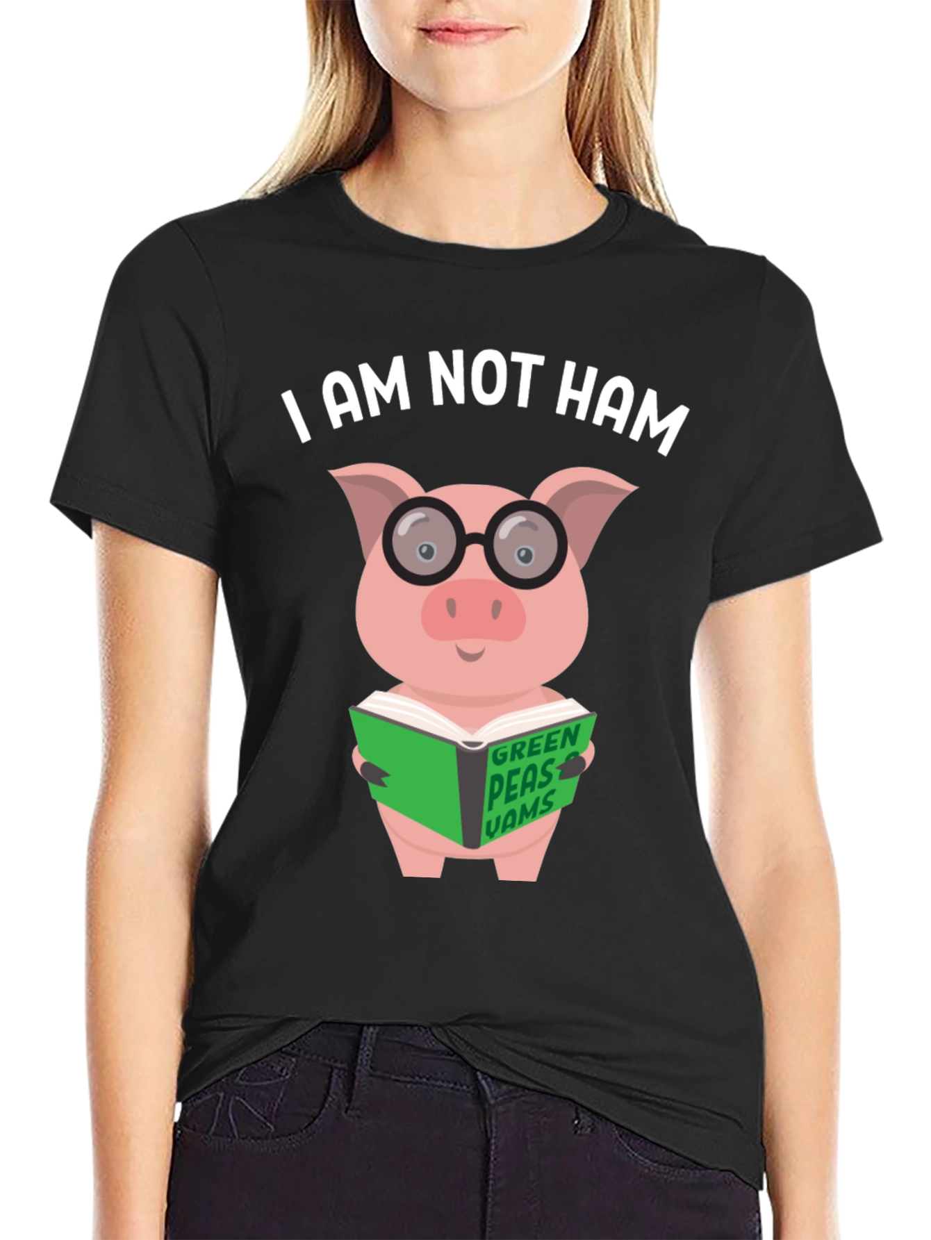 I Am Not Ham - Pig Reading Book T-Shirt