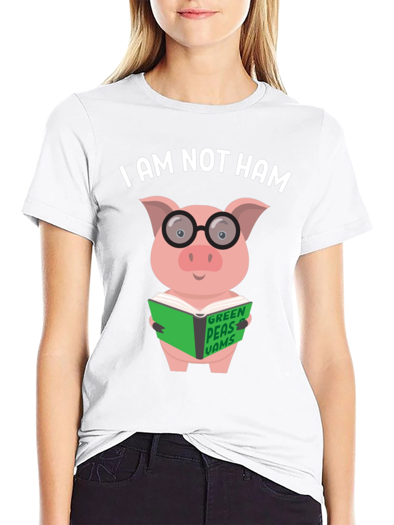 I Am Not Ham - Pig Reading Book T-Shirt