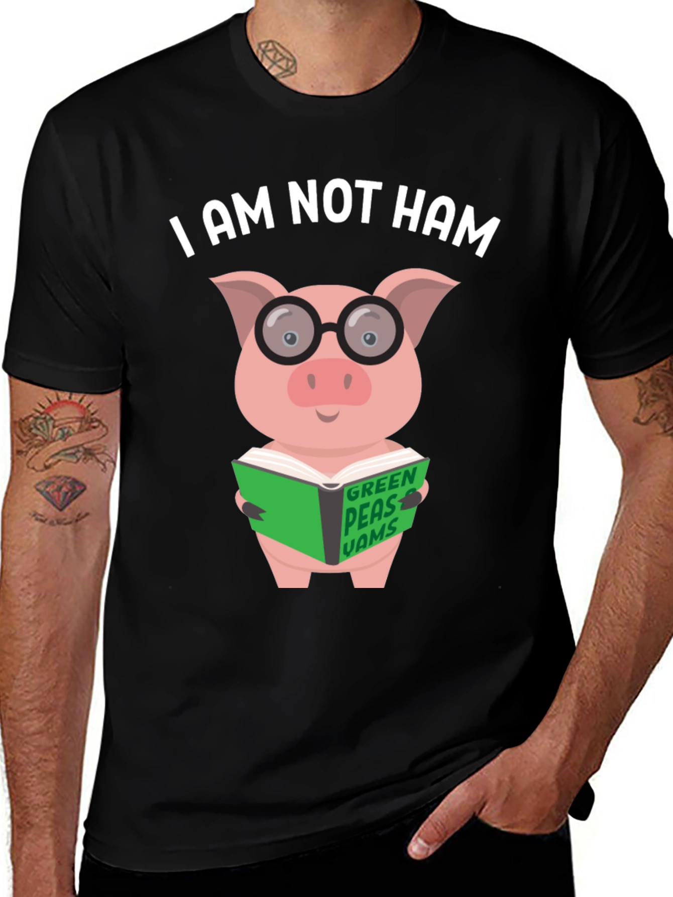 I Am Not Ham - Pig Reading Book T-Shirt