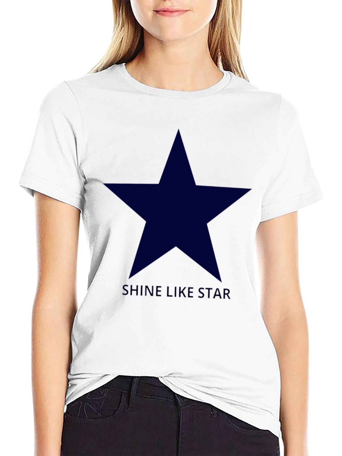 Shine Like Star - Mens Black Graphic Tee