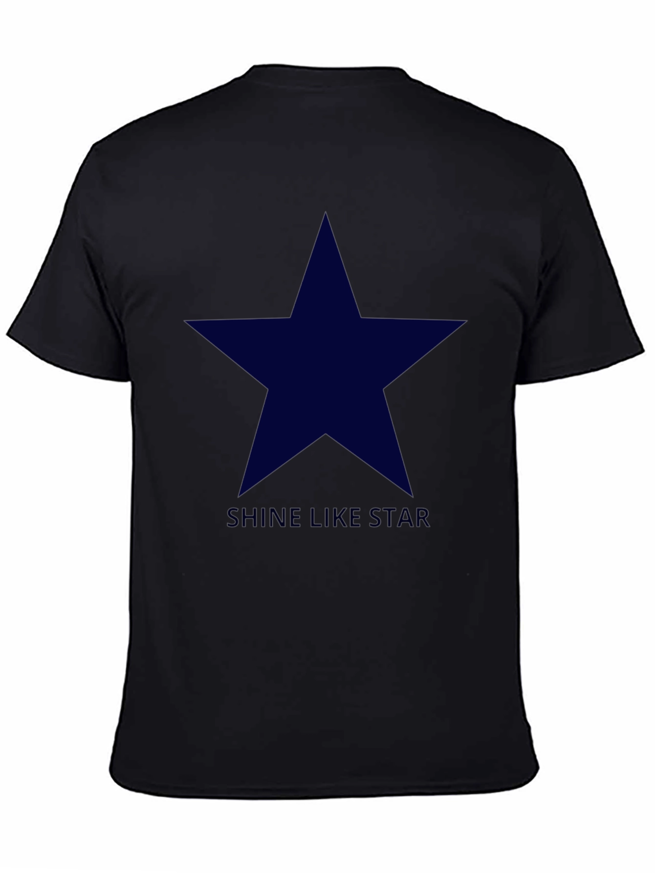 Shine Like Star - Mens Black Graphic Tee