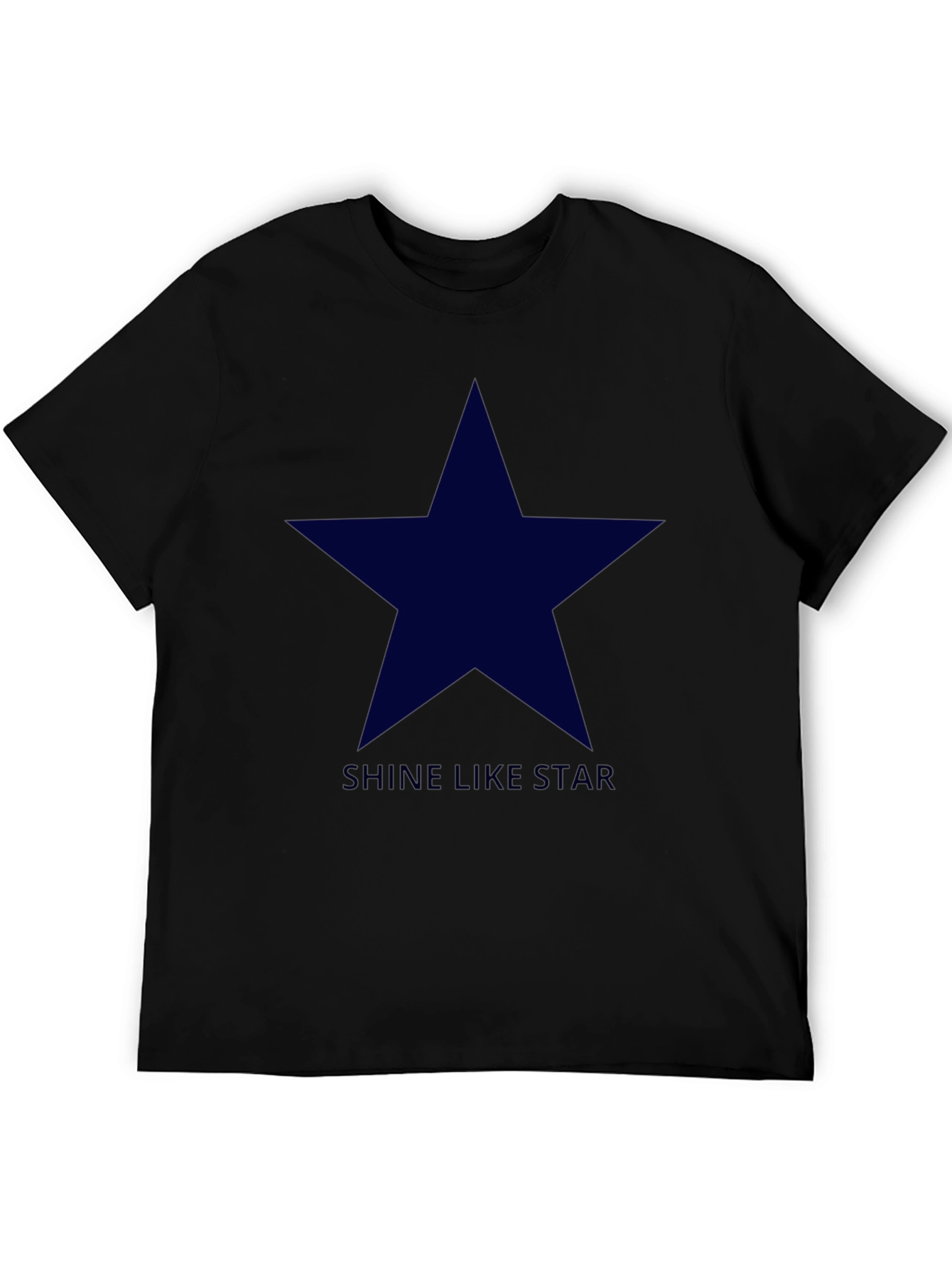 Shine Like Star - Mens Black Graphic Tee