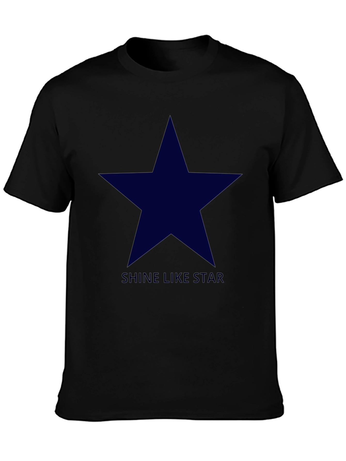 Shine Like Star - Mens Black Graphic Tee