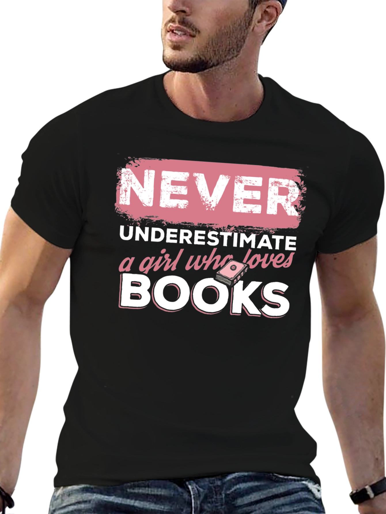 Never Underestimate Book Lover T-Shirt