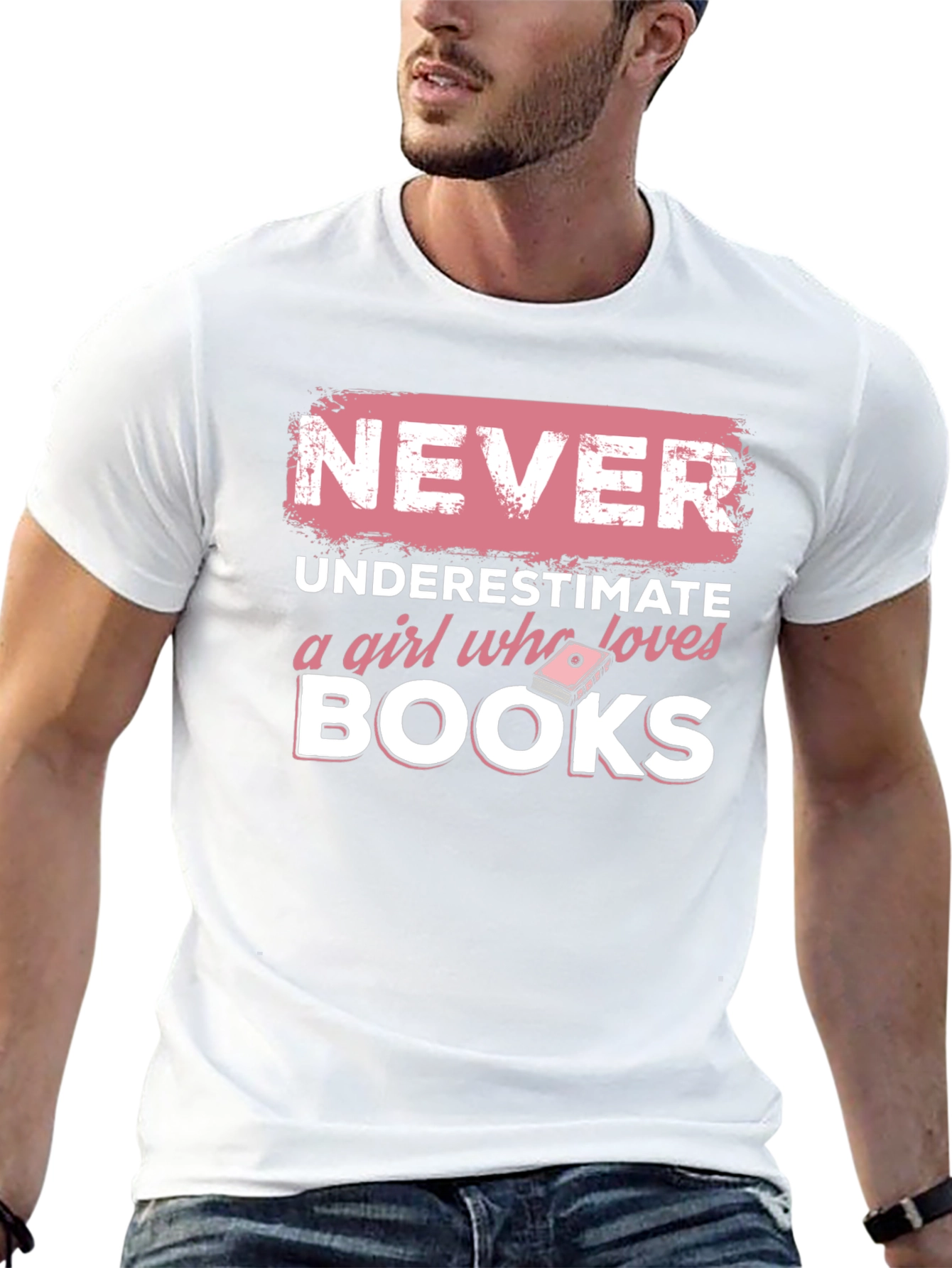 Never Underestimate Book Lover T-Shirt