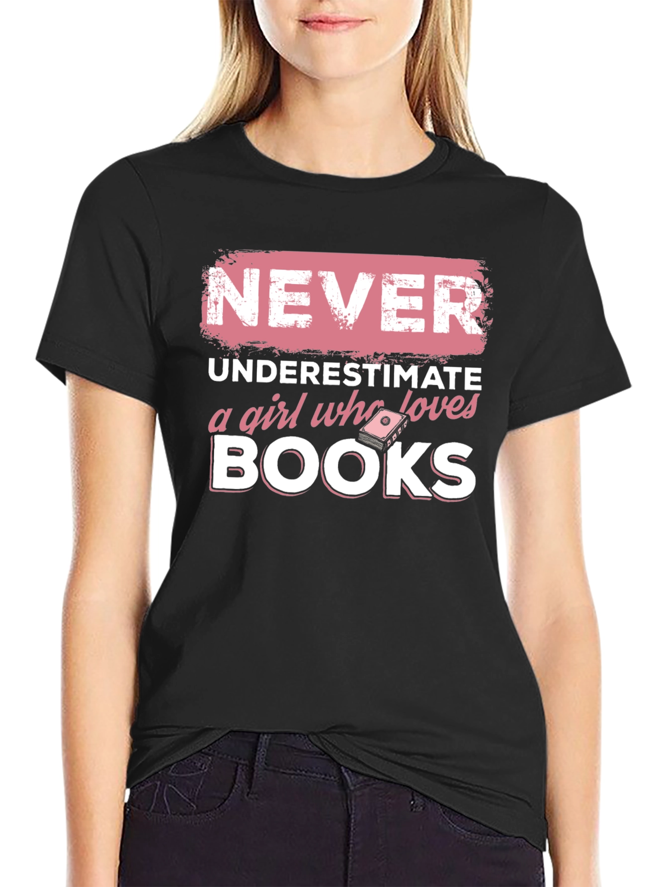 Never Underestimate Book Lover T-Shirt