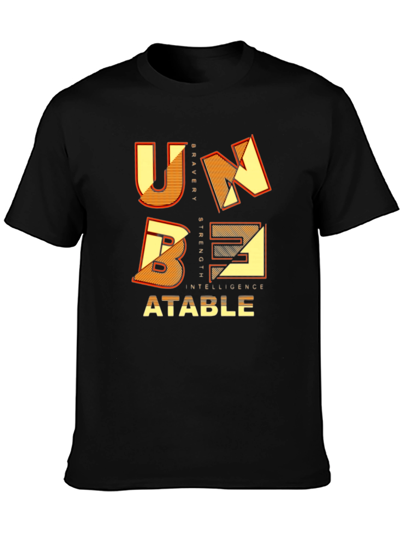Unbeatable Graphic T-Shirt - Bravery Strength Intelligence