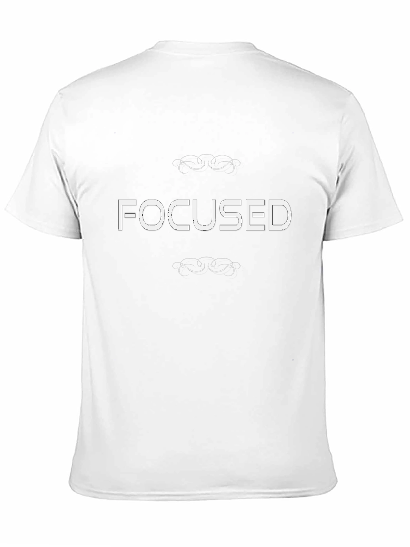 Focused Graphic Tee - Black Cotton T-Shirt