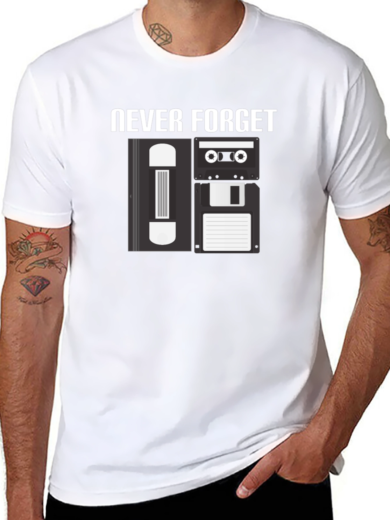 Never Forget T-Shirt - Retro Media