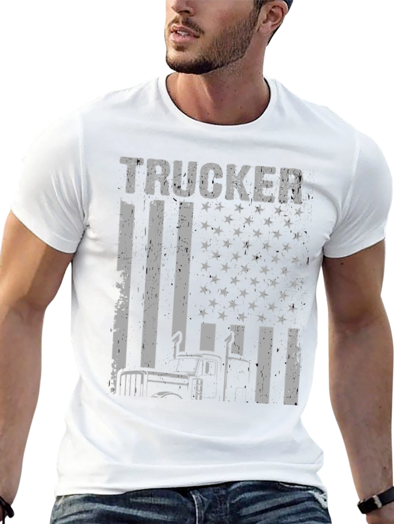 Trucker Flag Graphic Tee