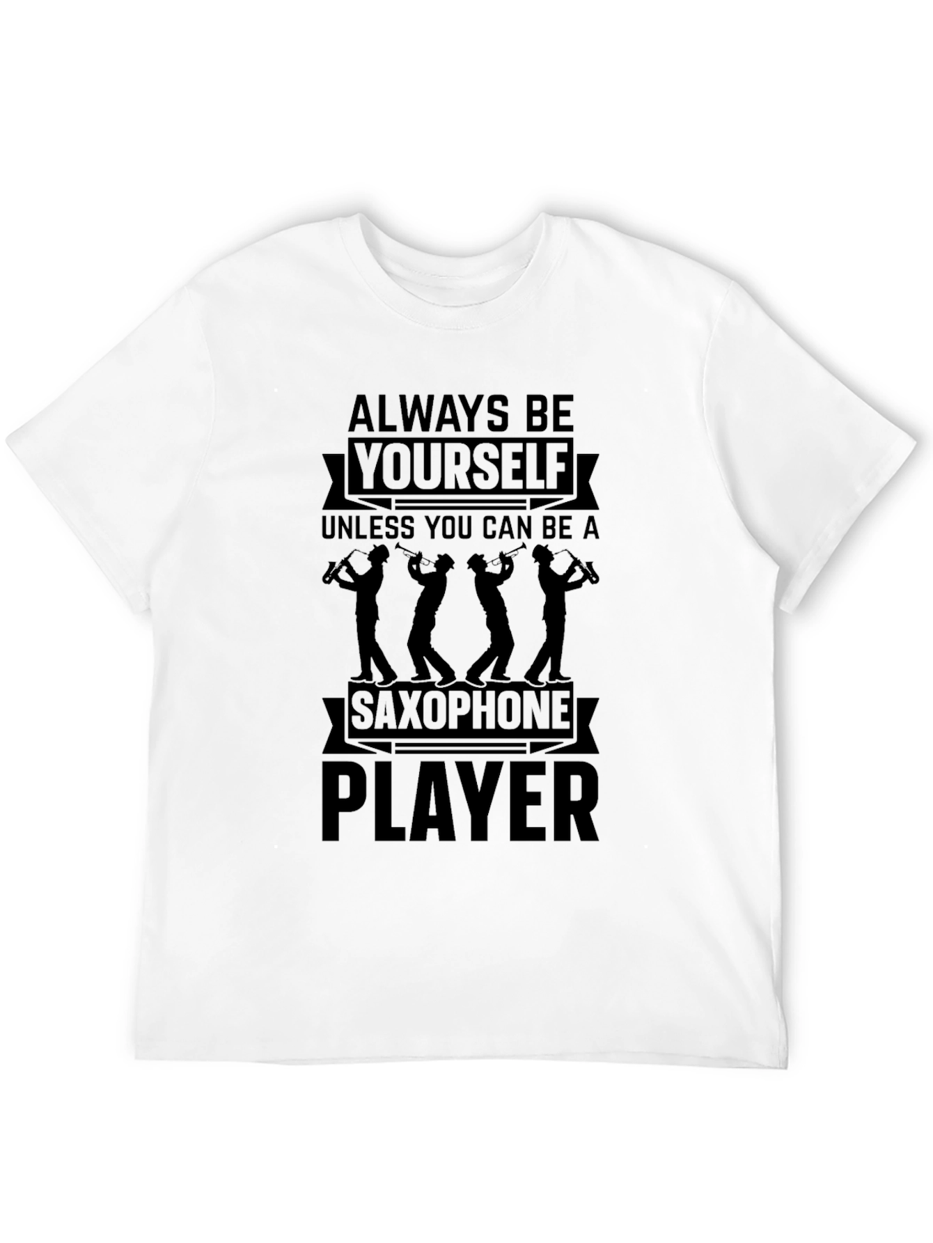 Saxophone Player Graphic Tee - Music Lover T-Shirt