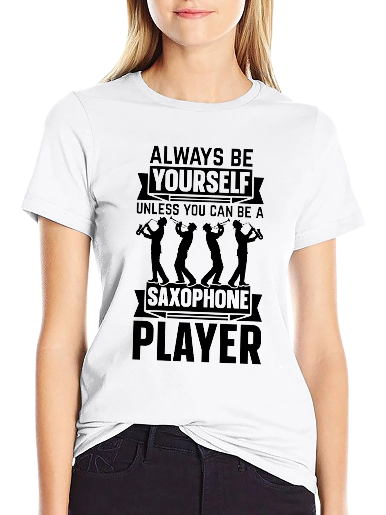 Saxophone Player Graphic Tee - Music Lover T-Shirt