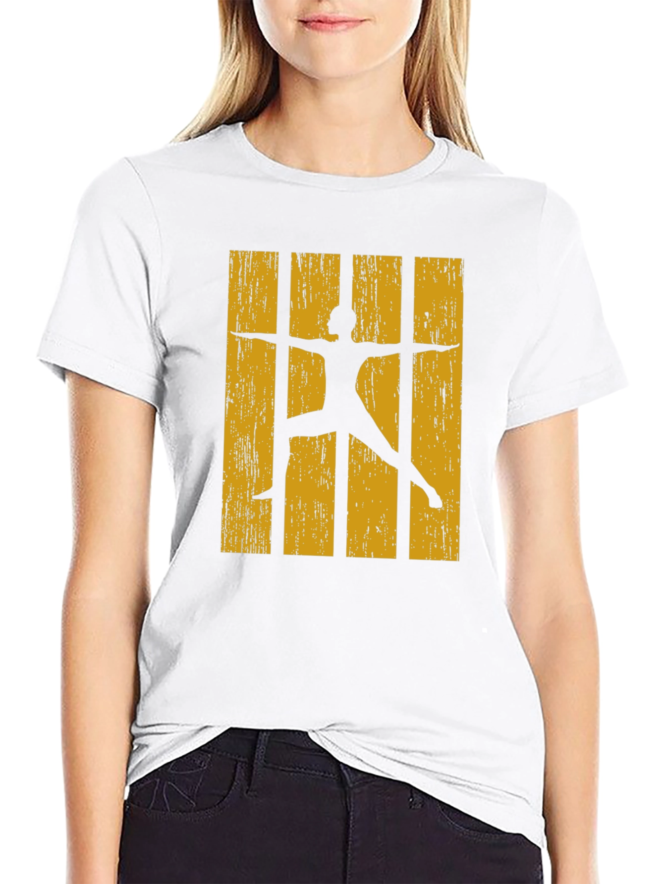 Yoga Silhouette Graphic T-Shirt