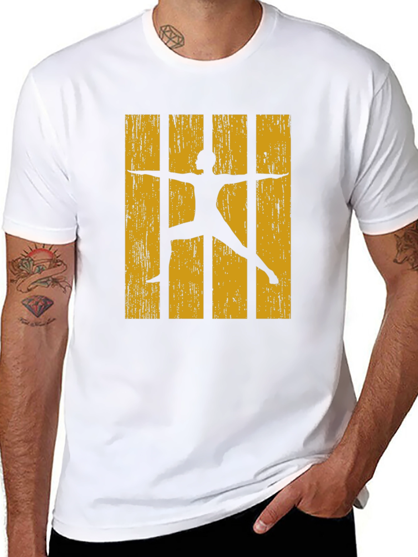 Yoga Silhouette Graphic T-Shirt