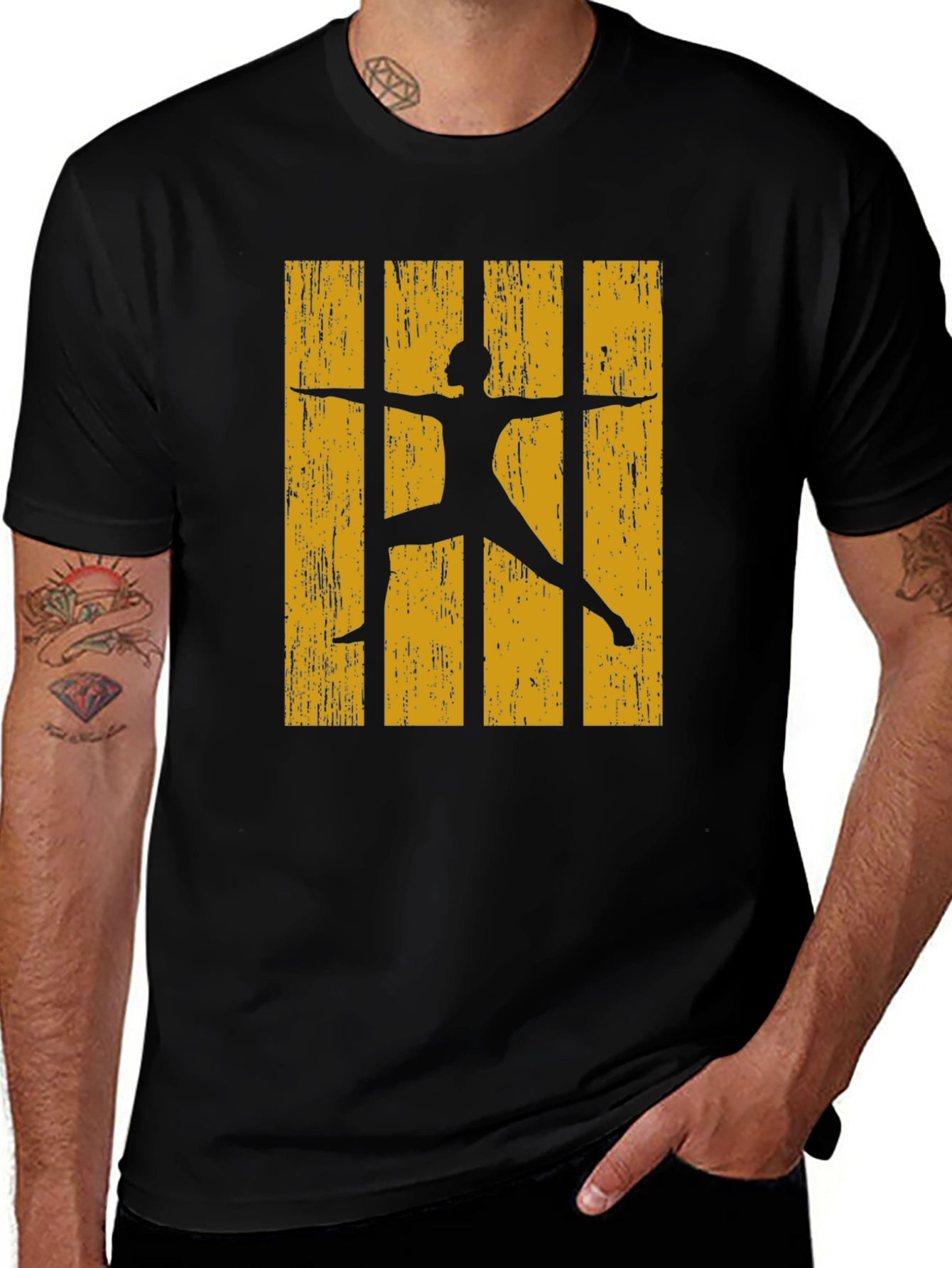 Yoga Silhouette Graphic T-Shirt