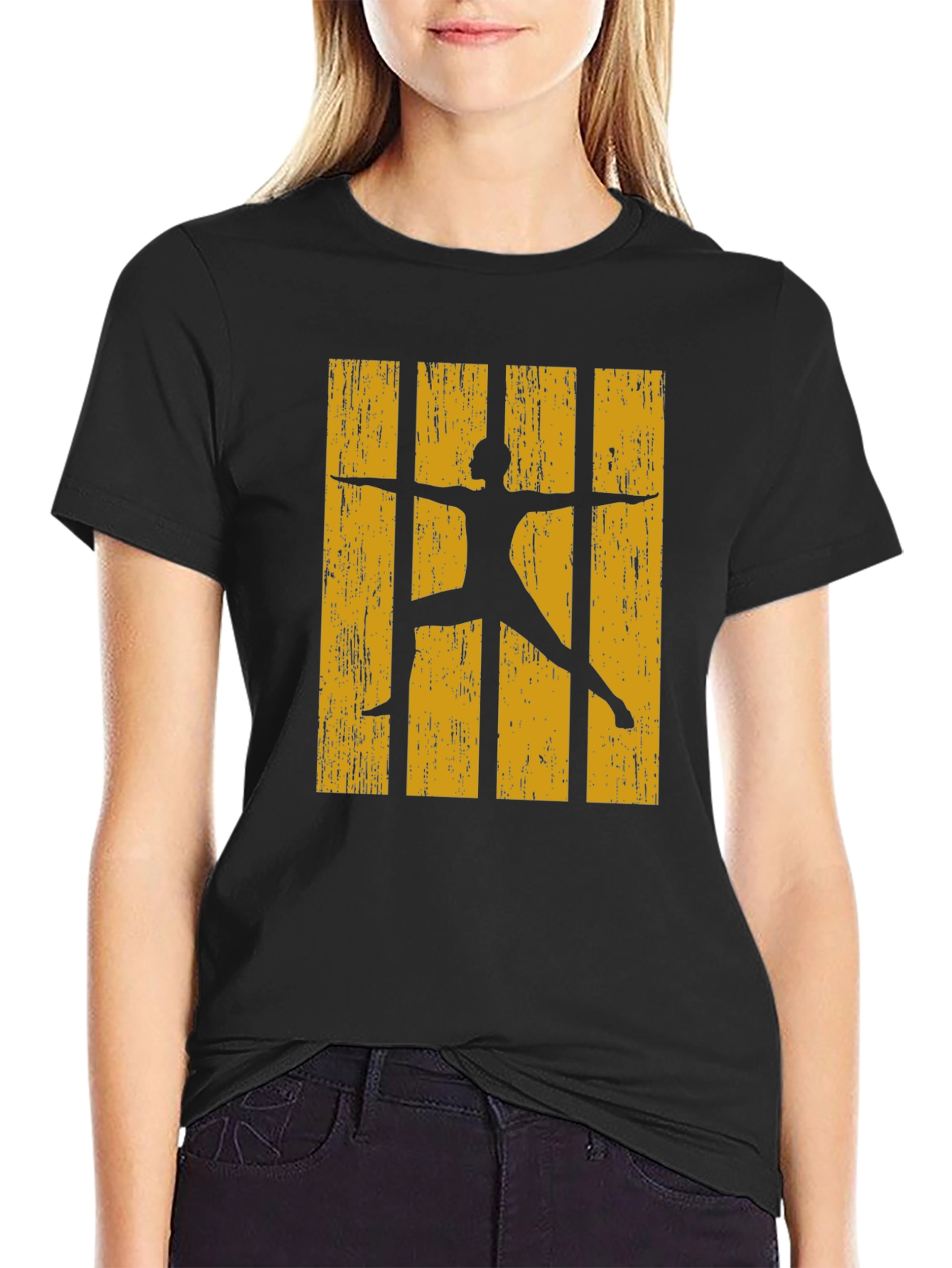 Yoga Silhouette Graphic T-Shirt