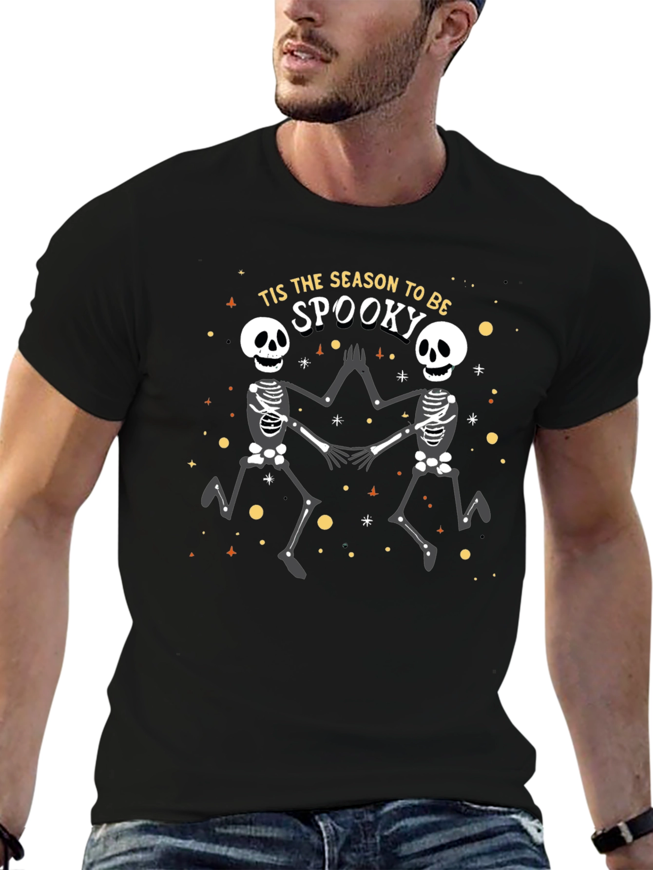 Spooky Season Skeleton Graphic Tee