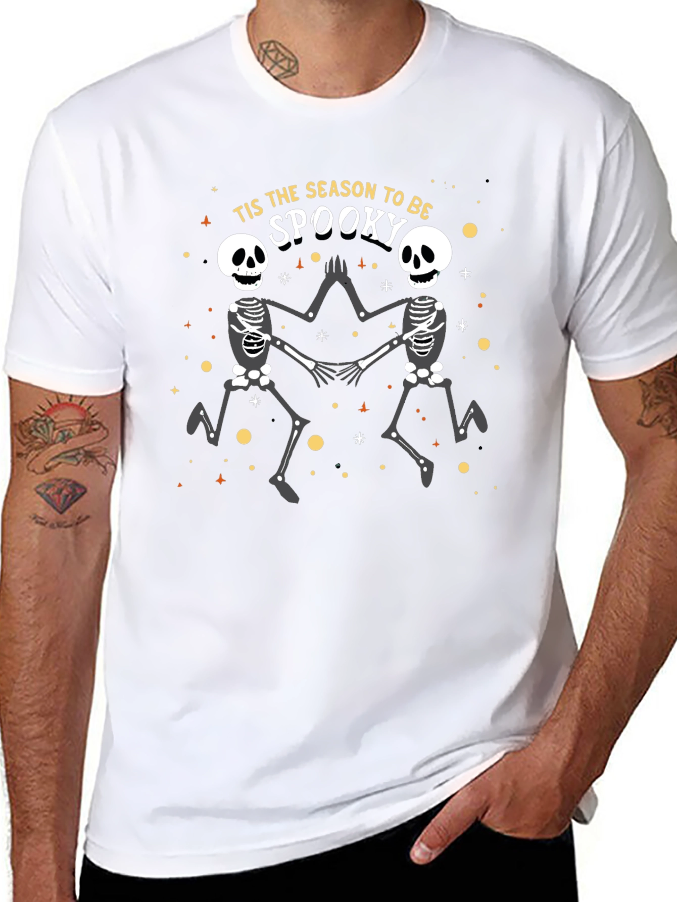 Spooky Season Skeleton Graphic Tee