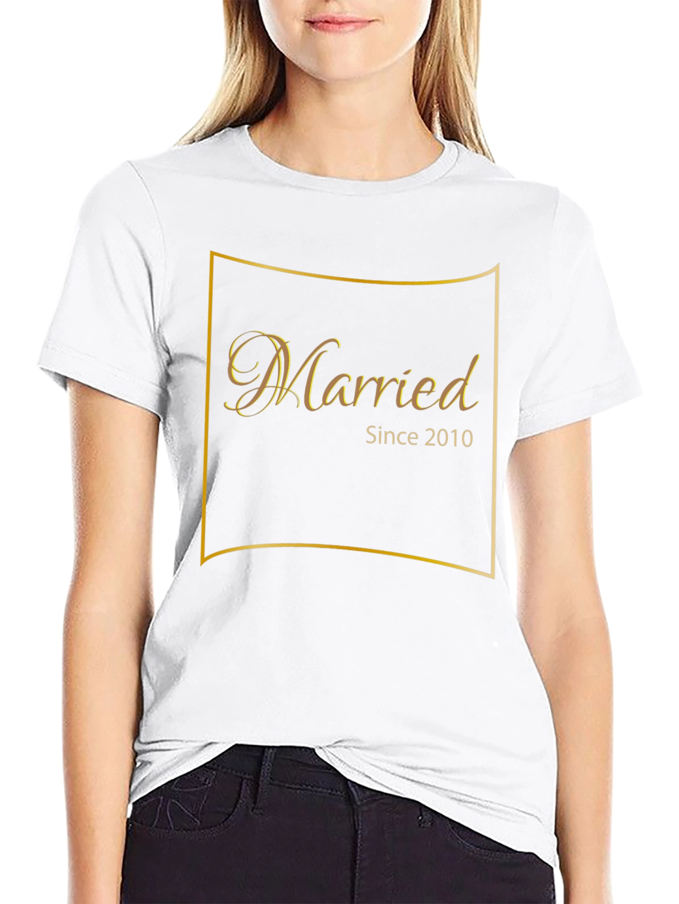 Married Since 2010 Black T-Shirt