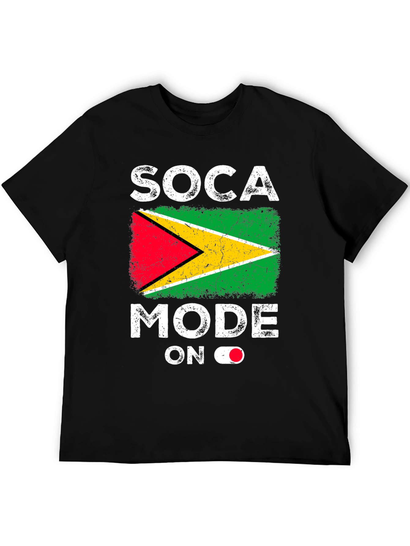 Soca Mode ON Guyana Flag T-Shirt