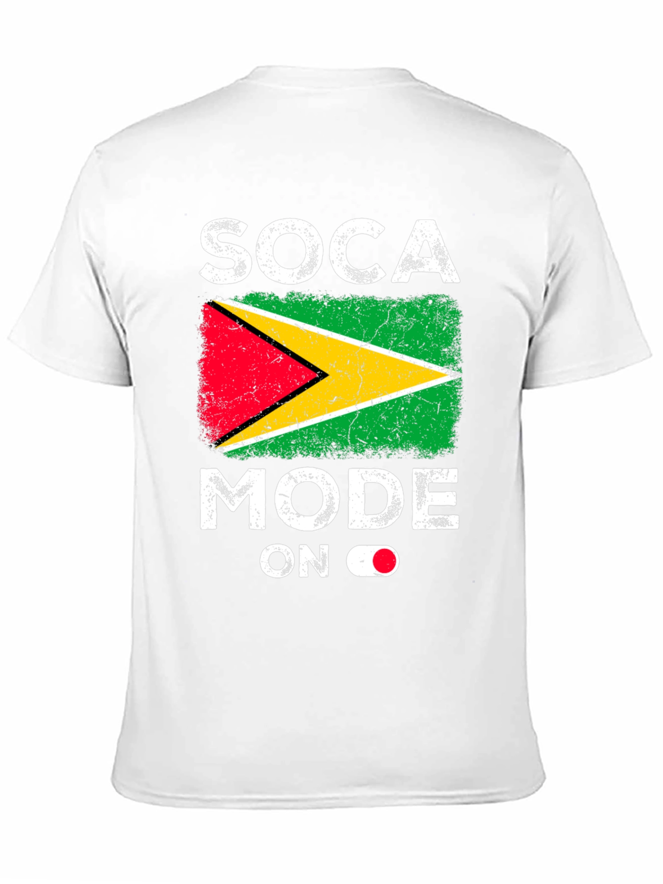 Soca Mode ON Guyana Flag T-Shirt