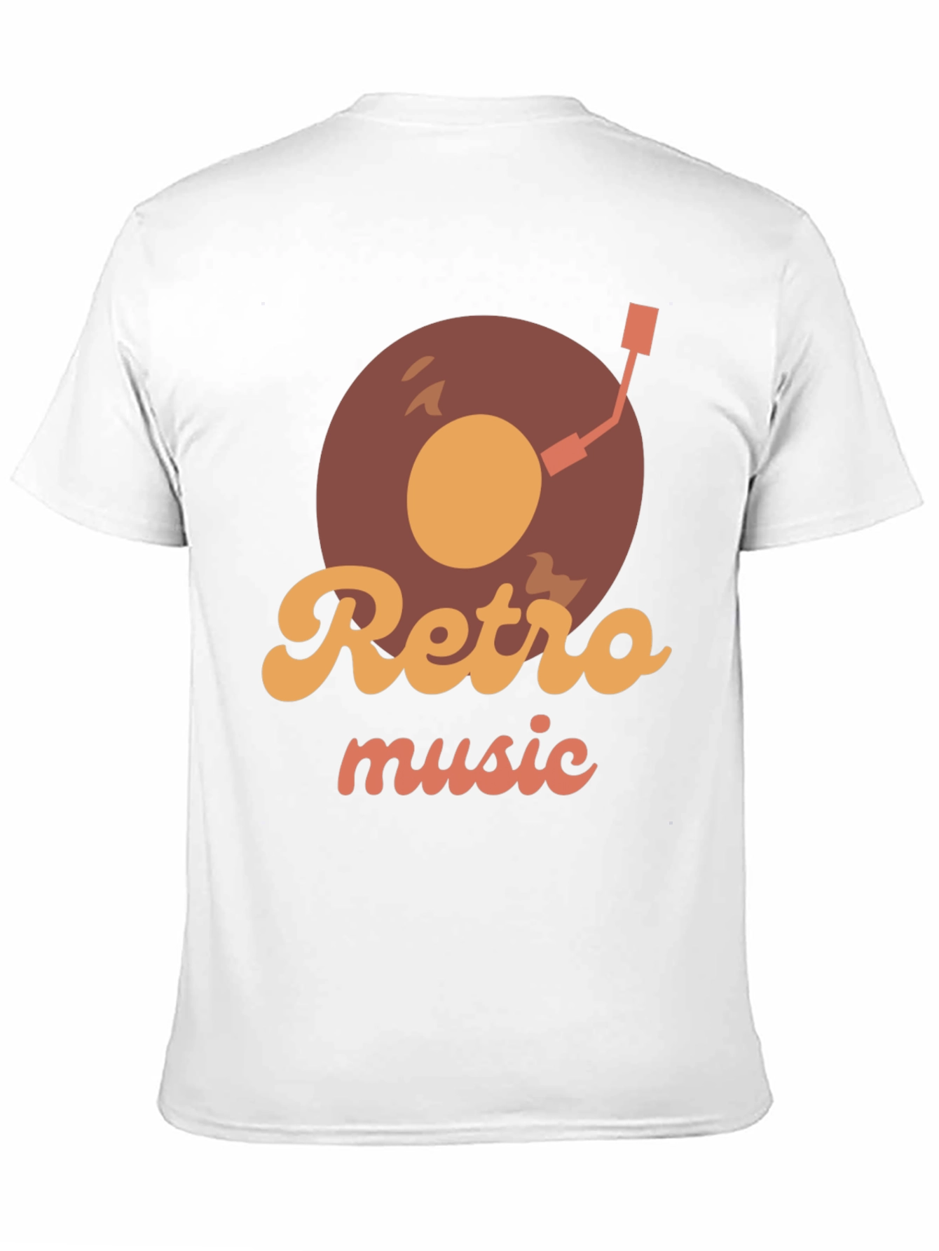 Retro Music Record Player Graphic T-Shirt