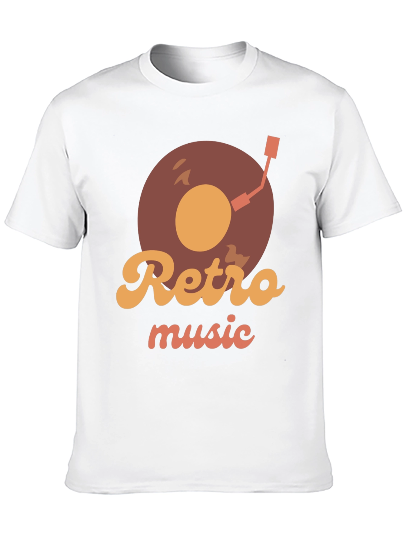 Retro Music Record Player Graphic T-Shirt